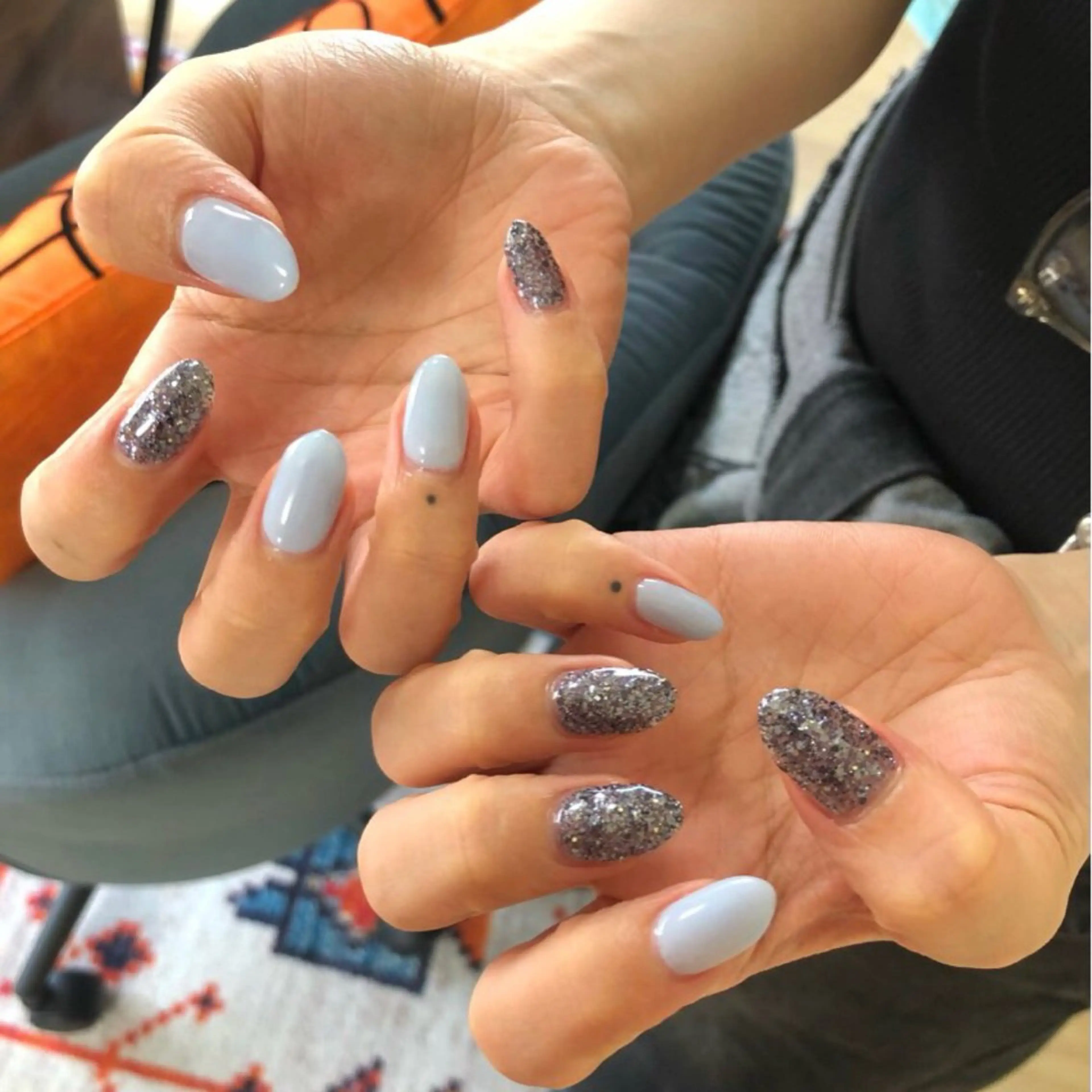 ネイル ブルー シンプルネイル ハンドネイル meeho所属・salon *meehoのネイルデザイン