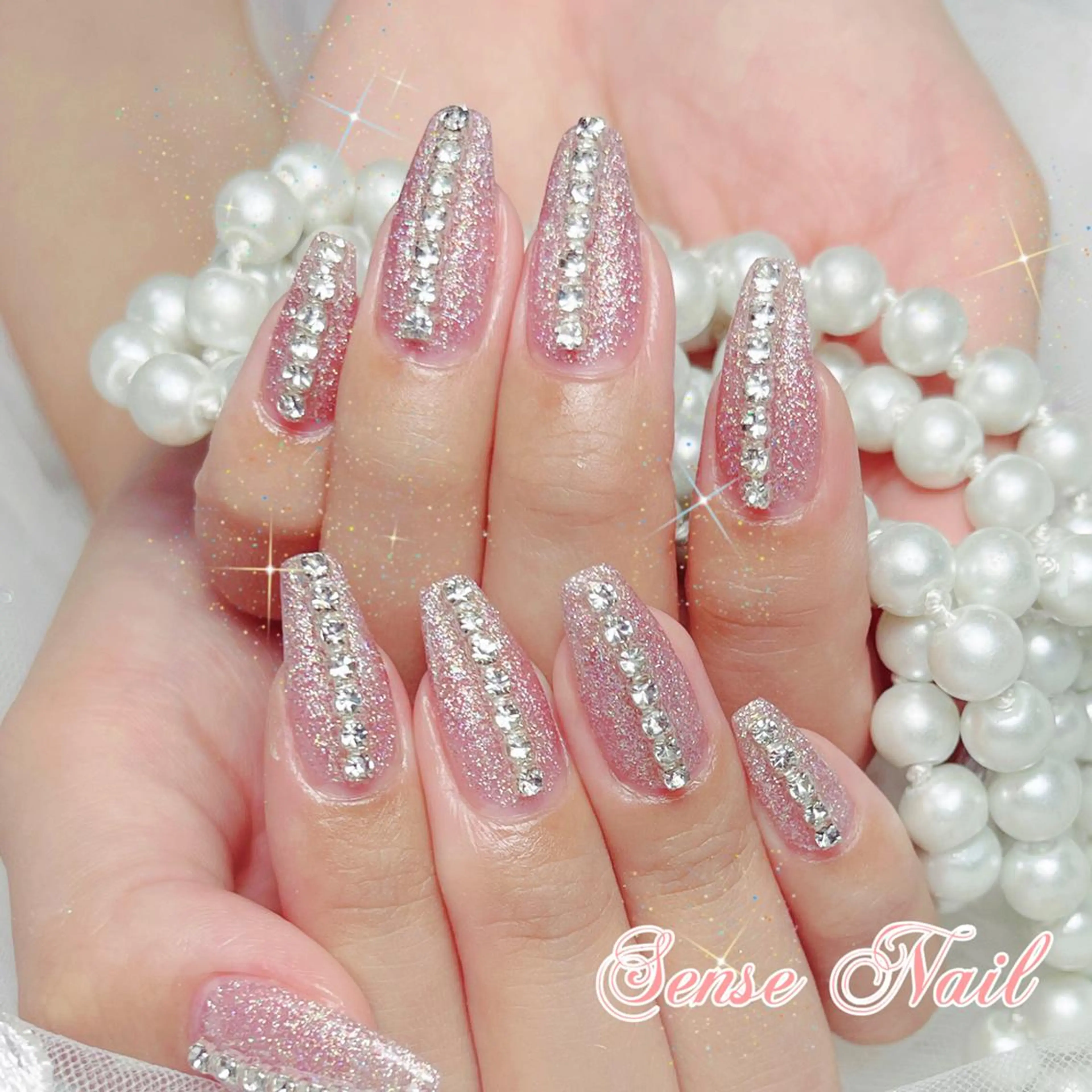 ネイル カラー パーマ ヘアアレンジ メンズ キッズ マツエク・マツパ アイブロウ ロング 🎀Sense Nail渋谷店🎀のネイルデザイン