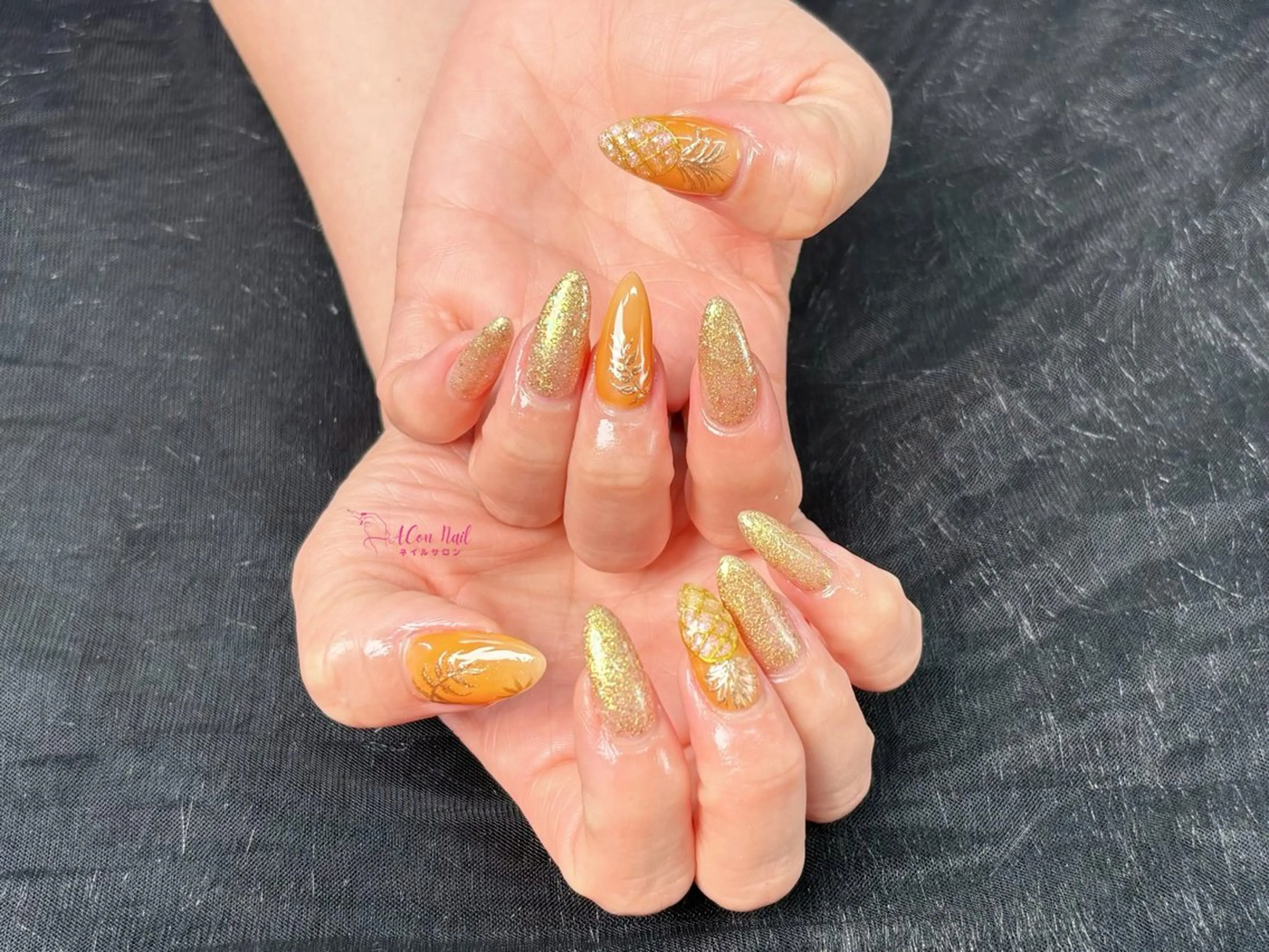 ネイル 桜ネイル 長さ出し フラワーネイル フレンチネイル ジェルネイル ハンドネイル AConNailSalon所属・ACon NailSalonのネイルデザイン