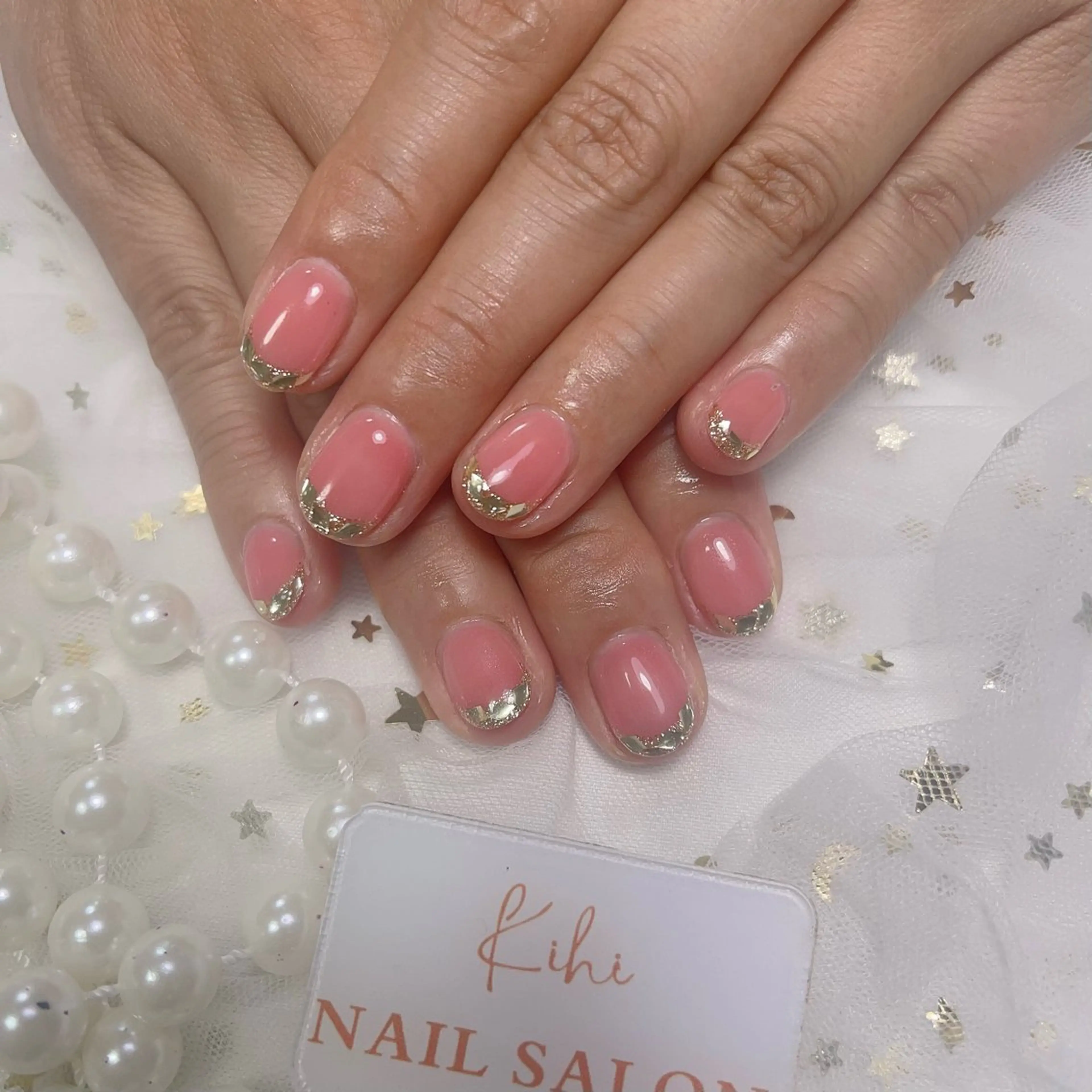 ネイル アートネイル フレンチネイル ジェルネイル グラデーション 韓国ネイル ハンドネイル 💕鈴木ユリ パラジェル/オフ無料のネイルデザイン