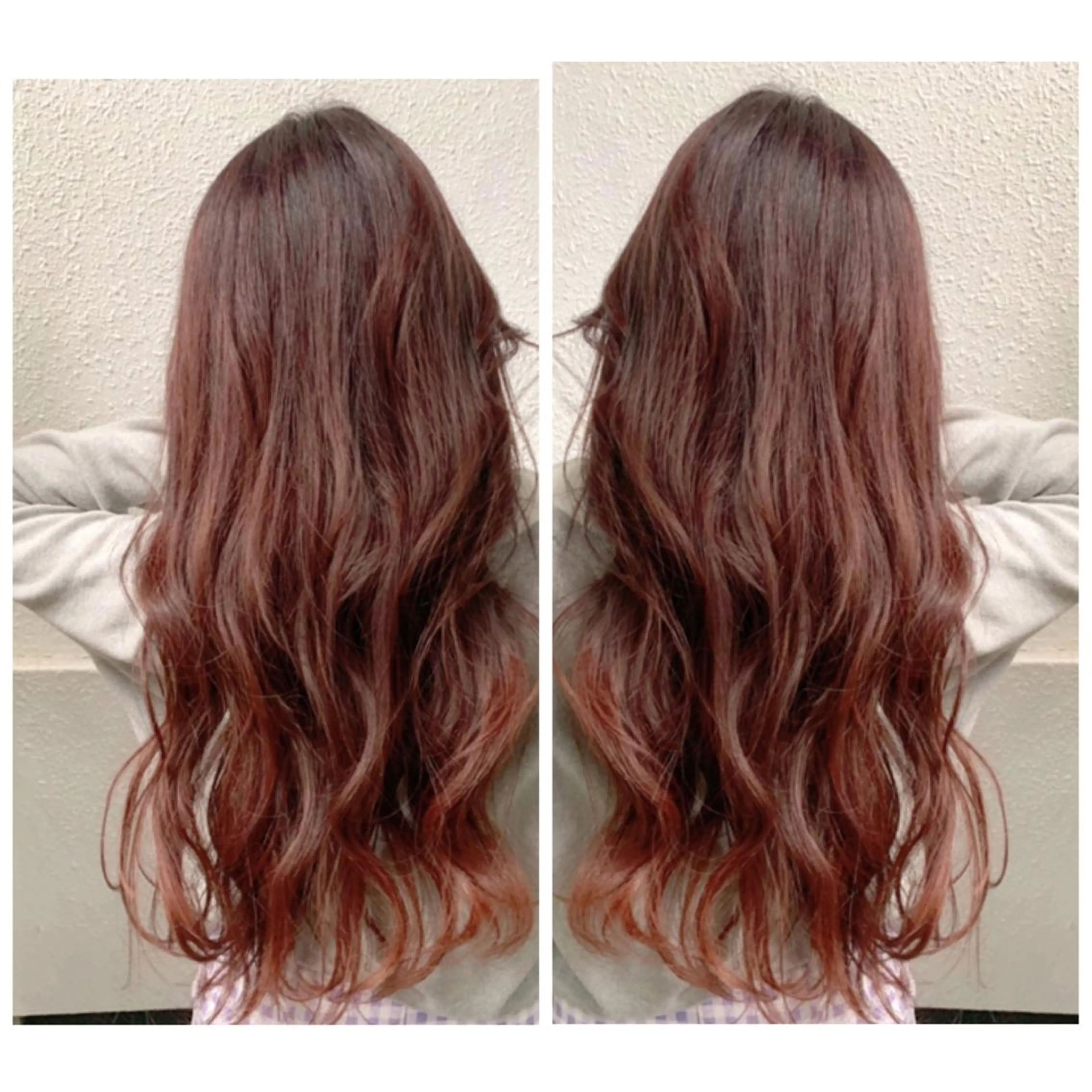 ロング カラー アッシュ バレイヤージュ ブリーチ デザインカラー グレージュ カット ヘアカラー 京都大人女性ショート 徒歩1分/秋山のヘアスタイル