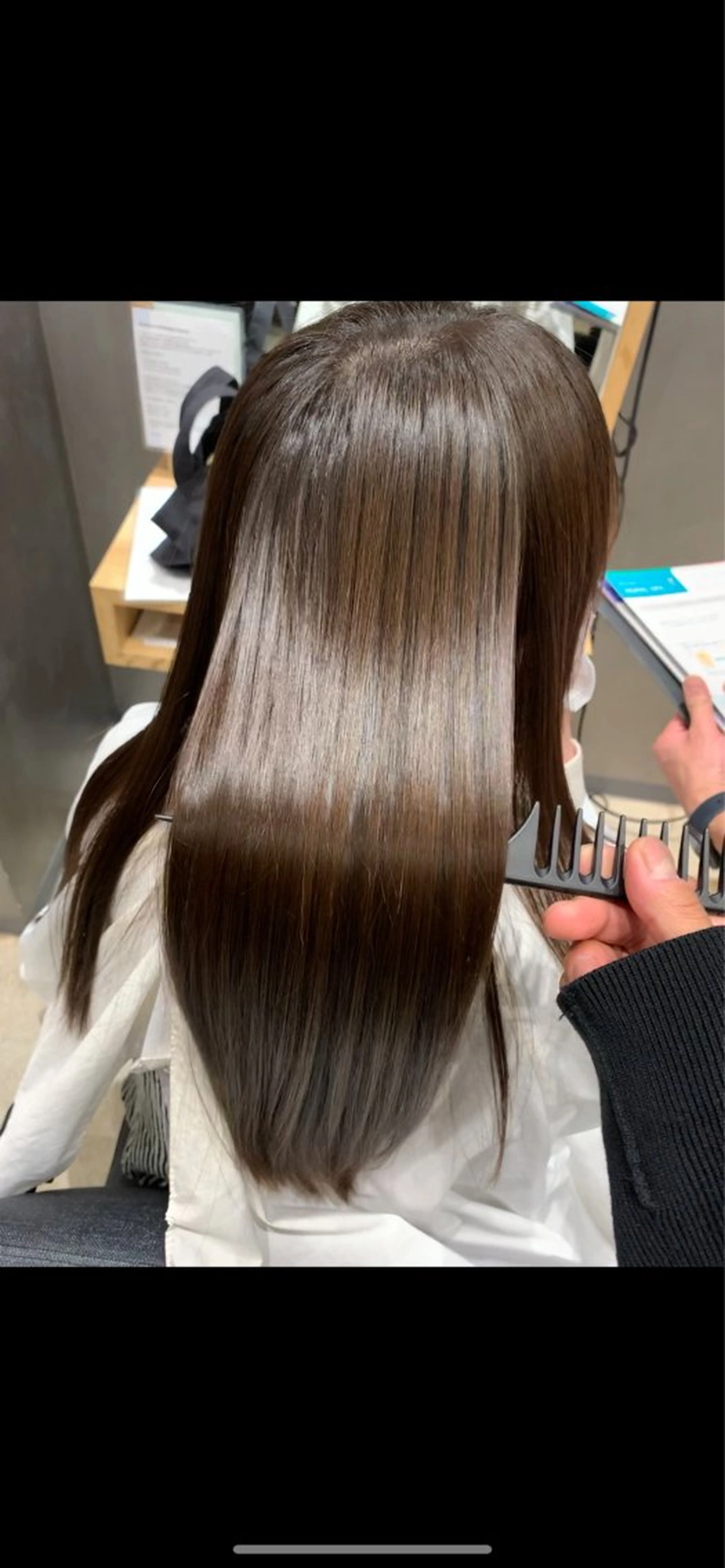 ロング 縮毛矯正 心斎橋大人ヘア🍬 泉　準のヘアスタイル