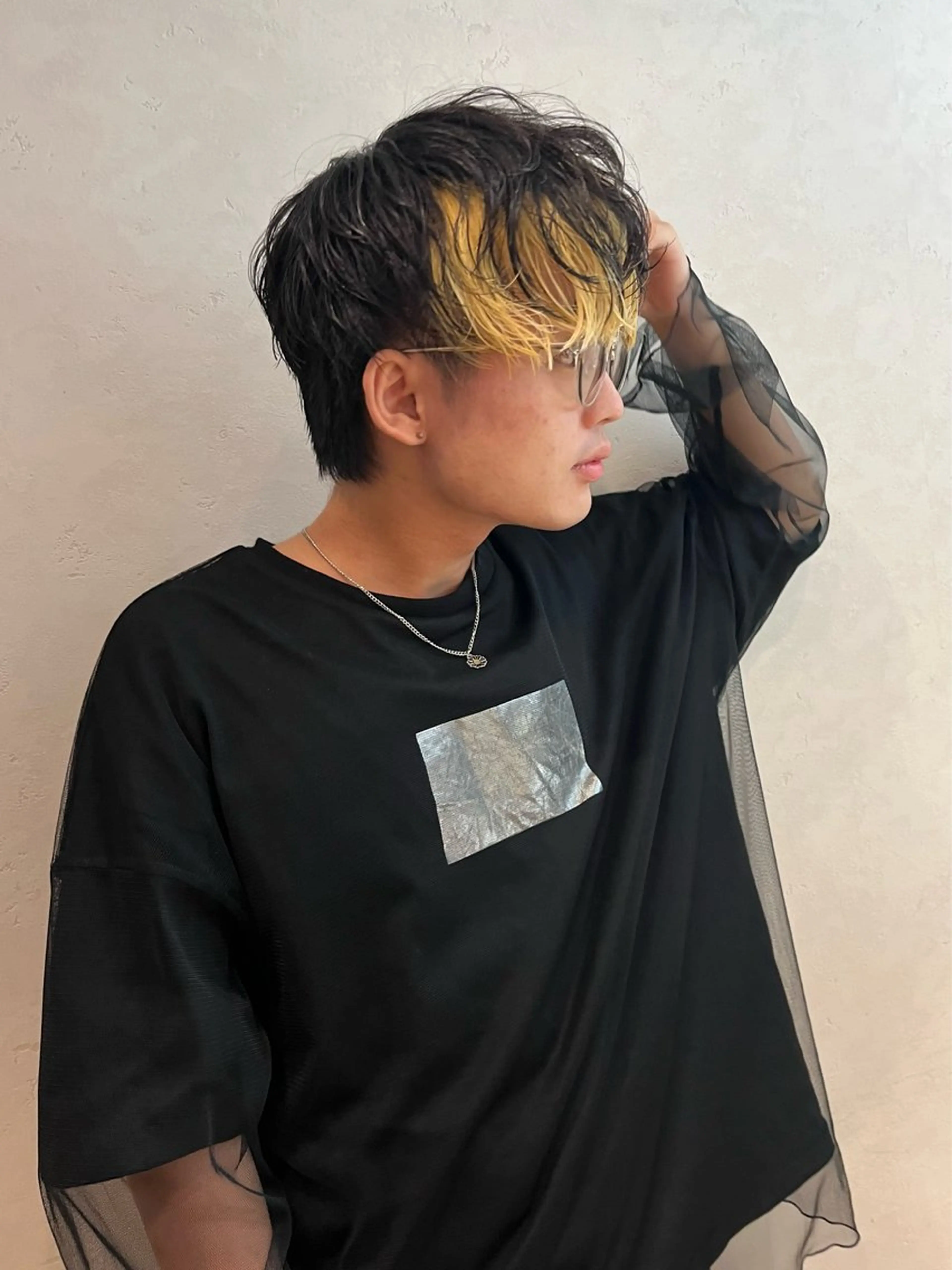 メンズ カット ヘアカラー ☀️コミヤマミユ☀️ /パーマ/ハイトーンのヘアスタイル