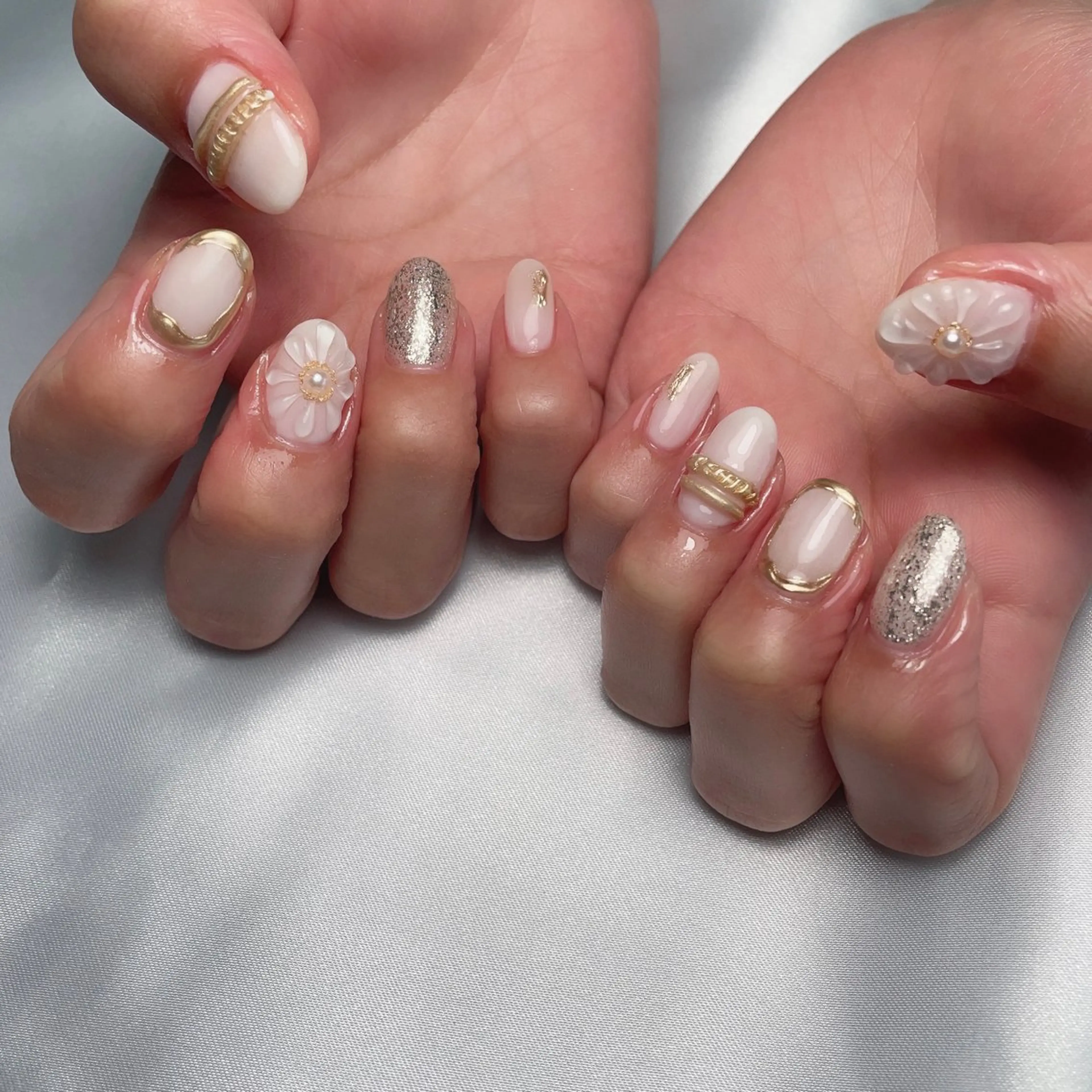 ネイル フラワーネイル ミラーネイル ニュアンスネイル ぷっくりネイル ALL Nail &whiteningのその他イメージ