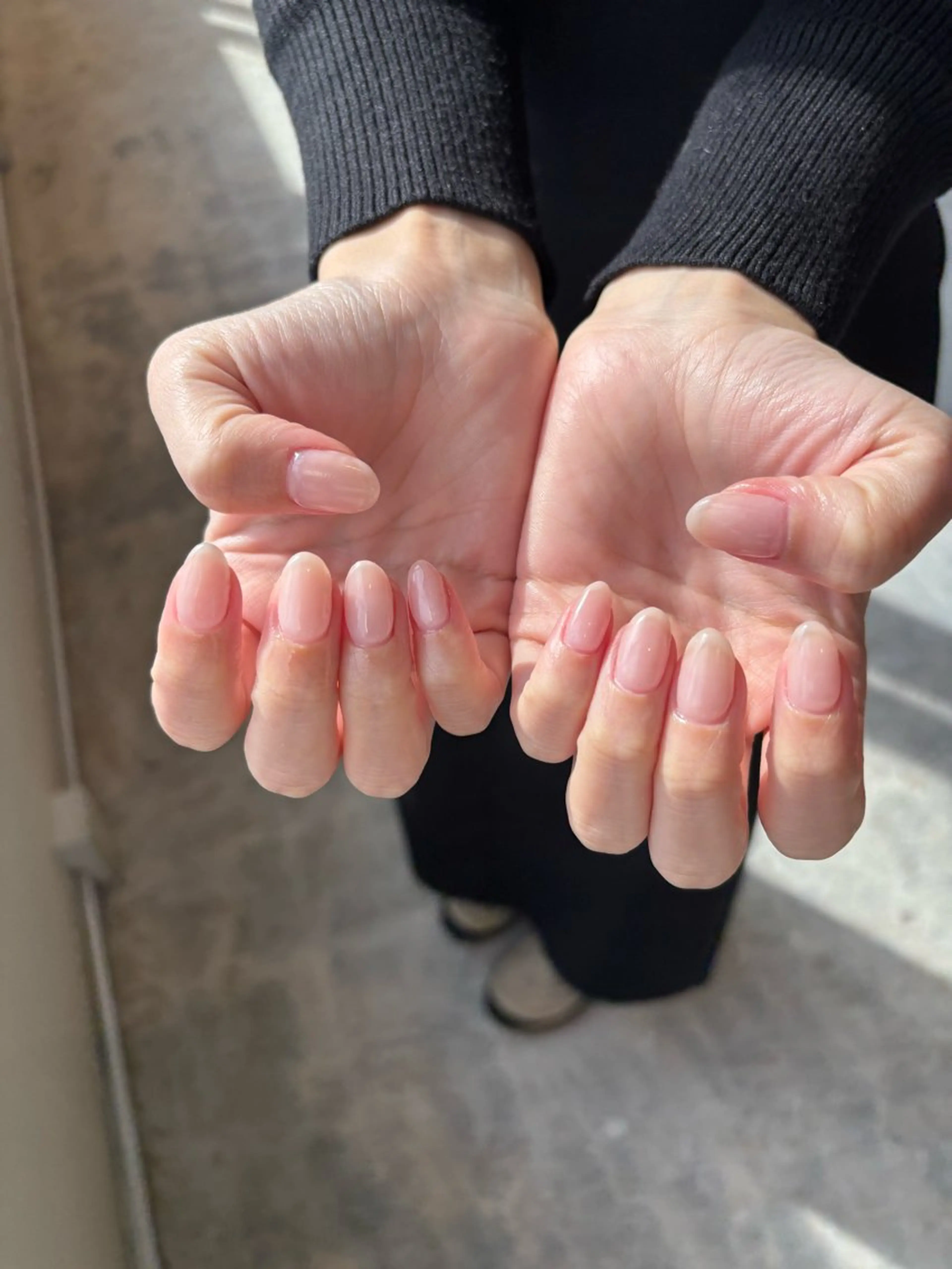 ネイル ピンク ピンクベージュ Nail Salon List.所属・List. 藤村のネイルデザイン