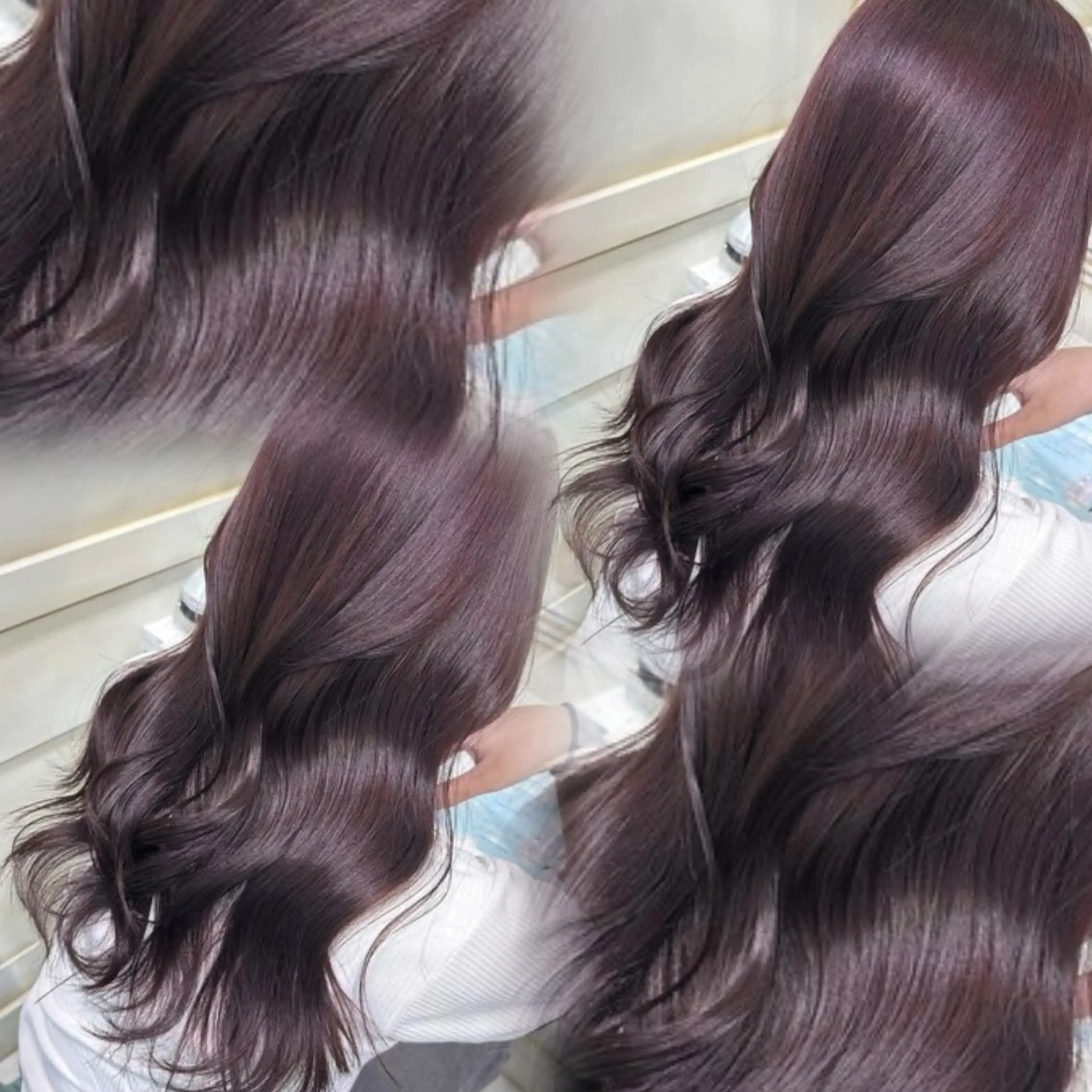 セミロング カラー ヘアカラー トリートメント 💖ダブルカラー/ ケアカラー/レナ💖のヘアスタイル