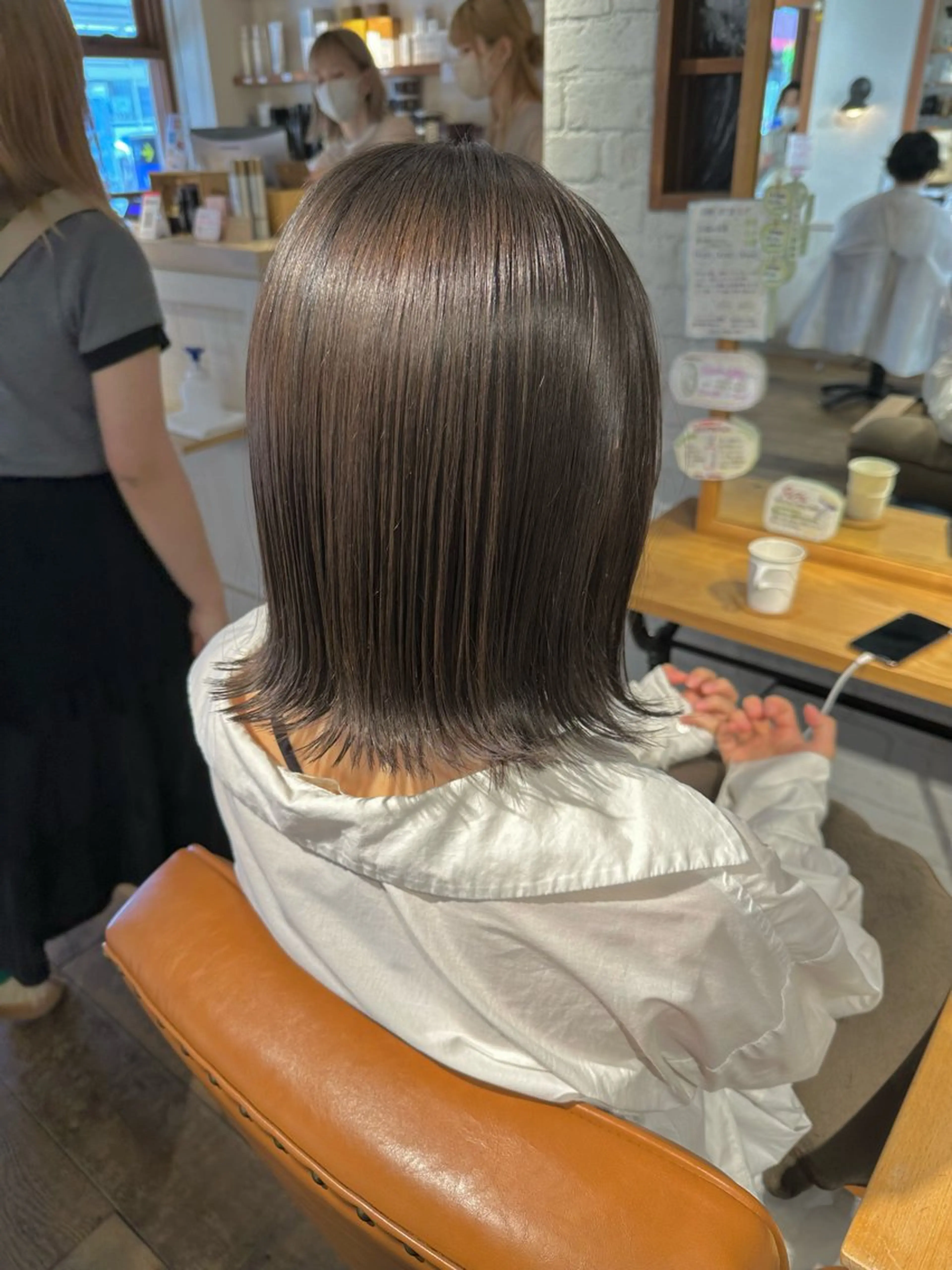 ミディアム 透明感カラー/ボブ /佐藤伶のヘアスタイル