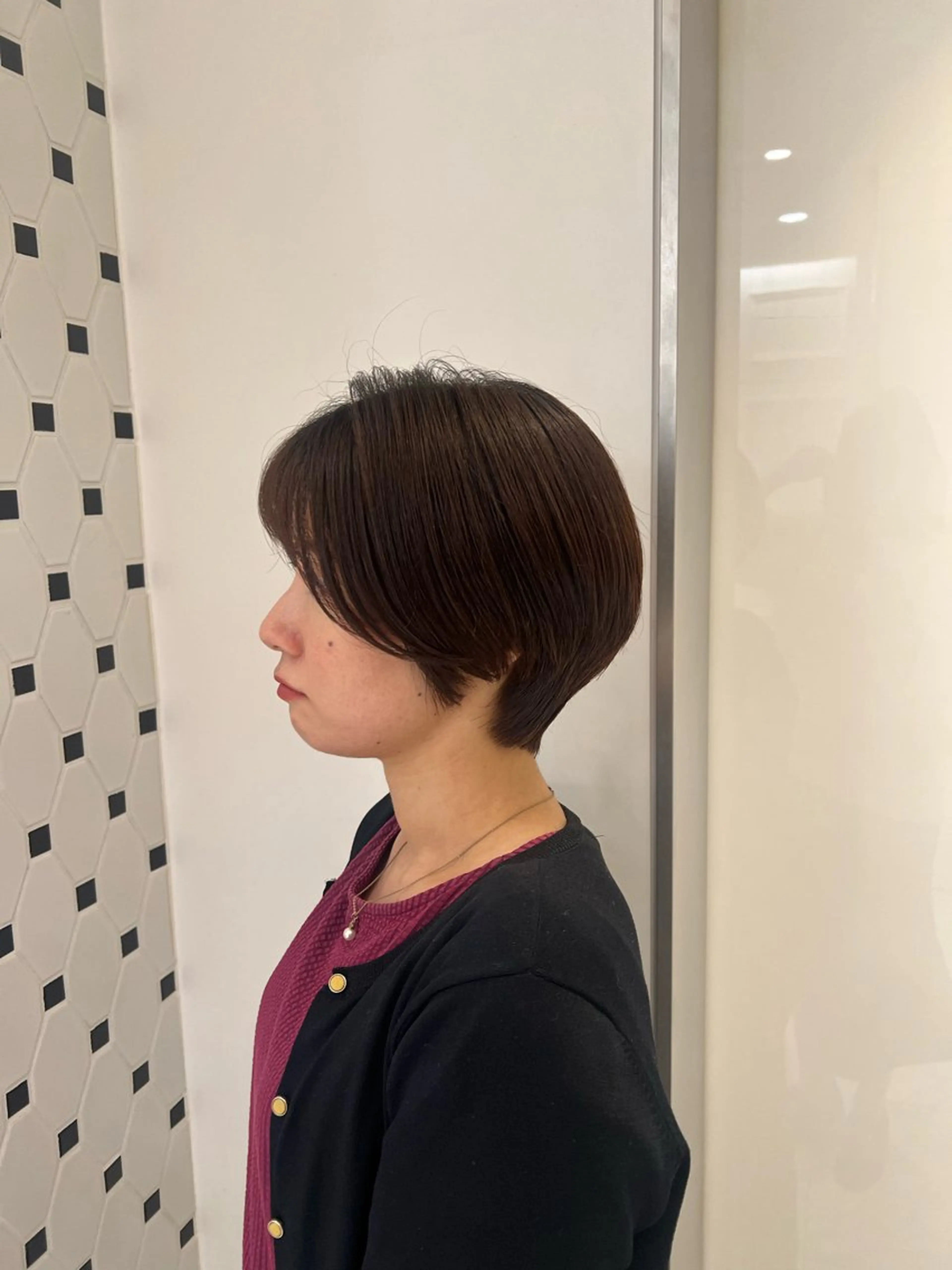 ショート コテ巻き風パーマ 銀座RINOSEのヘアスタイル