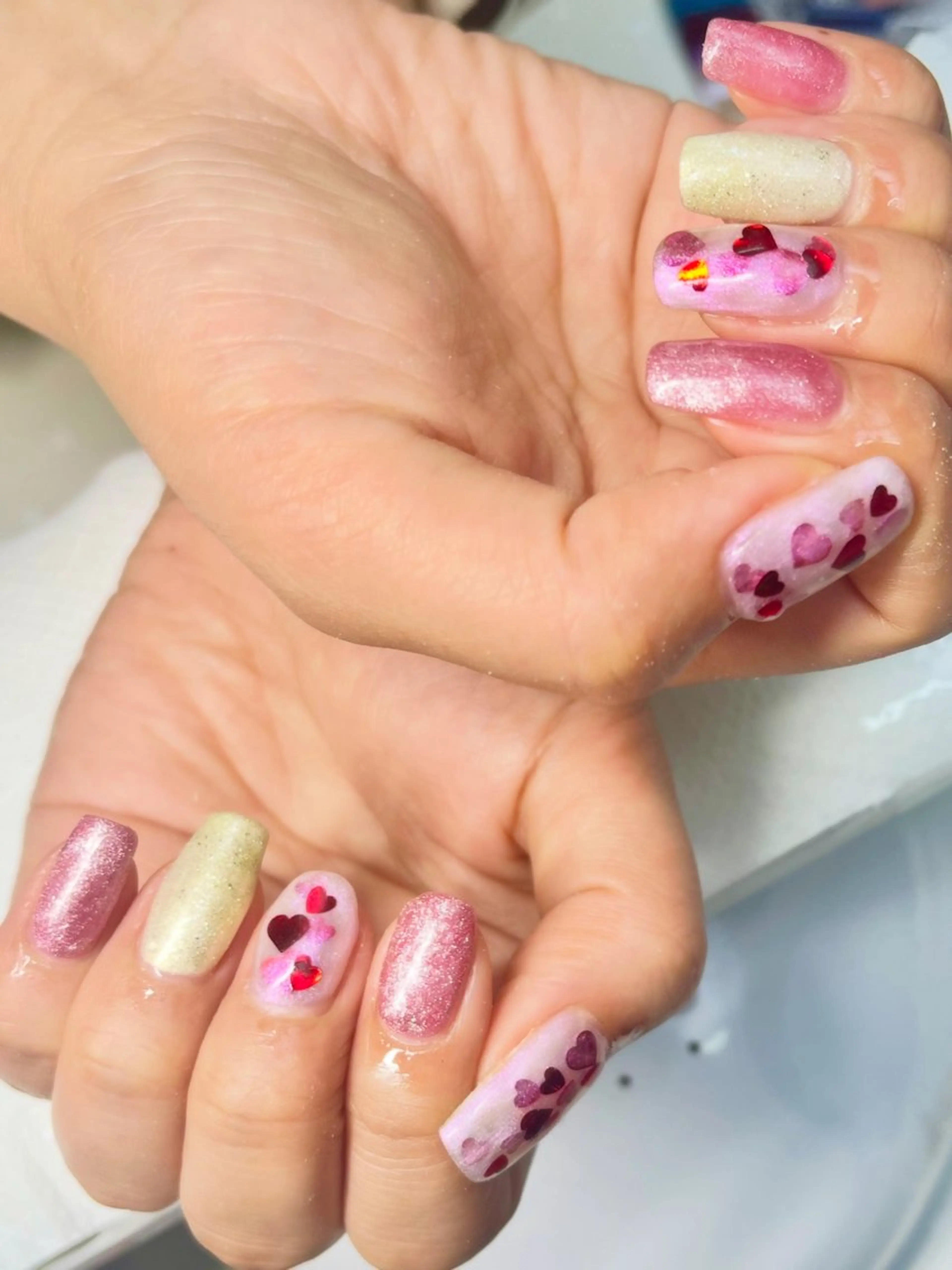 ネイル ハート 新宿ネイルサロン ジェミディローサ所属・新宿ネイルサロン ジェミディローサのネイルデザイン