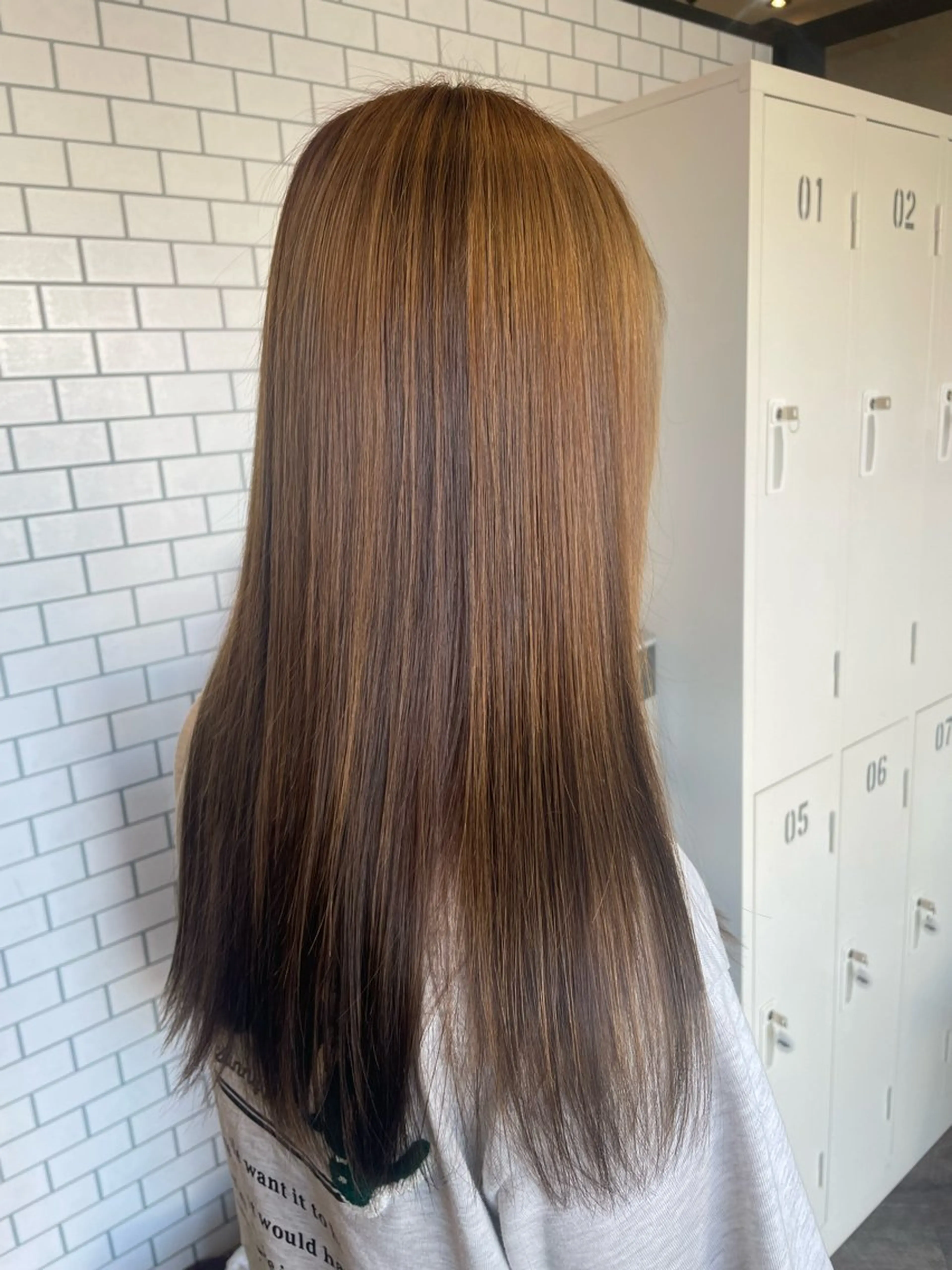 ロング カラー ブリーチ ブリーチなしカラー カット ヘアカラー トリートメント haf店長 ✂︎タカハシレン✂︎のヘアスタイル