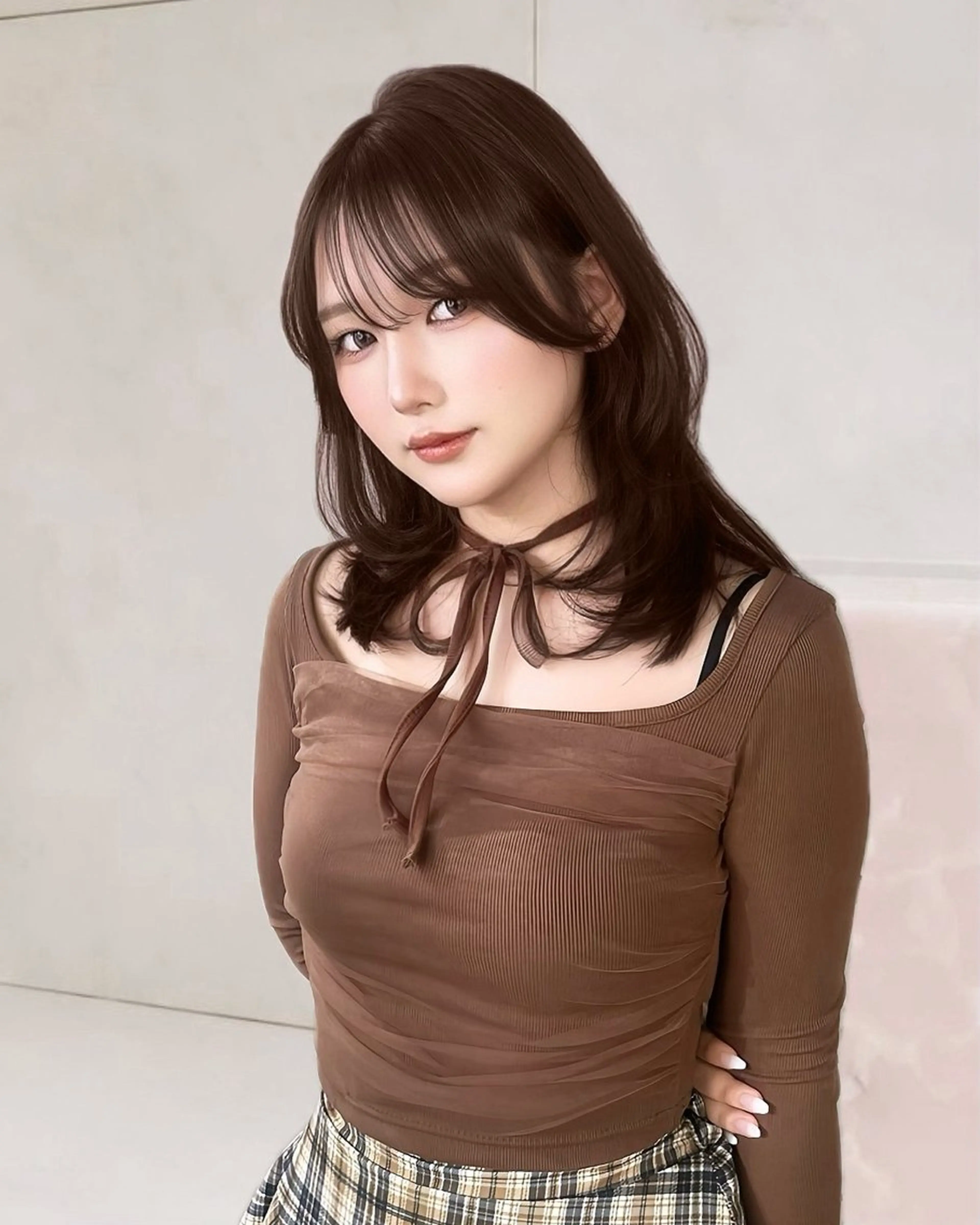 ミディアム カラー カット ヘアカラー トリートメント MIRAC所属・Ryoichi⛓️ 韓国ヘア/ハイトーンのヘアスタイル