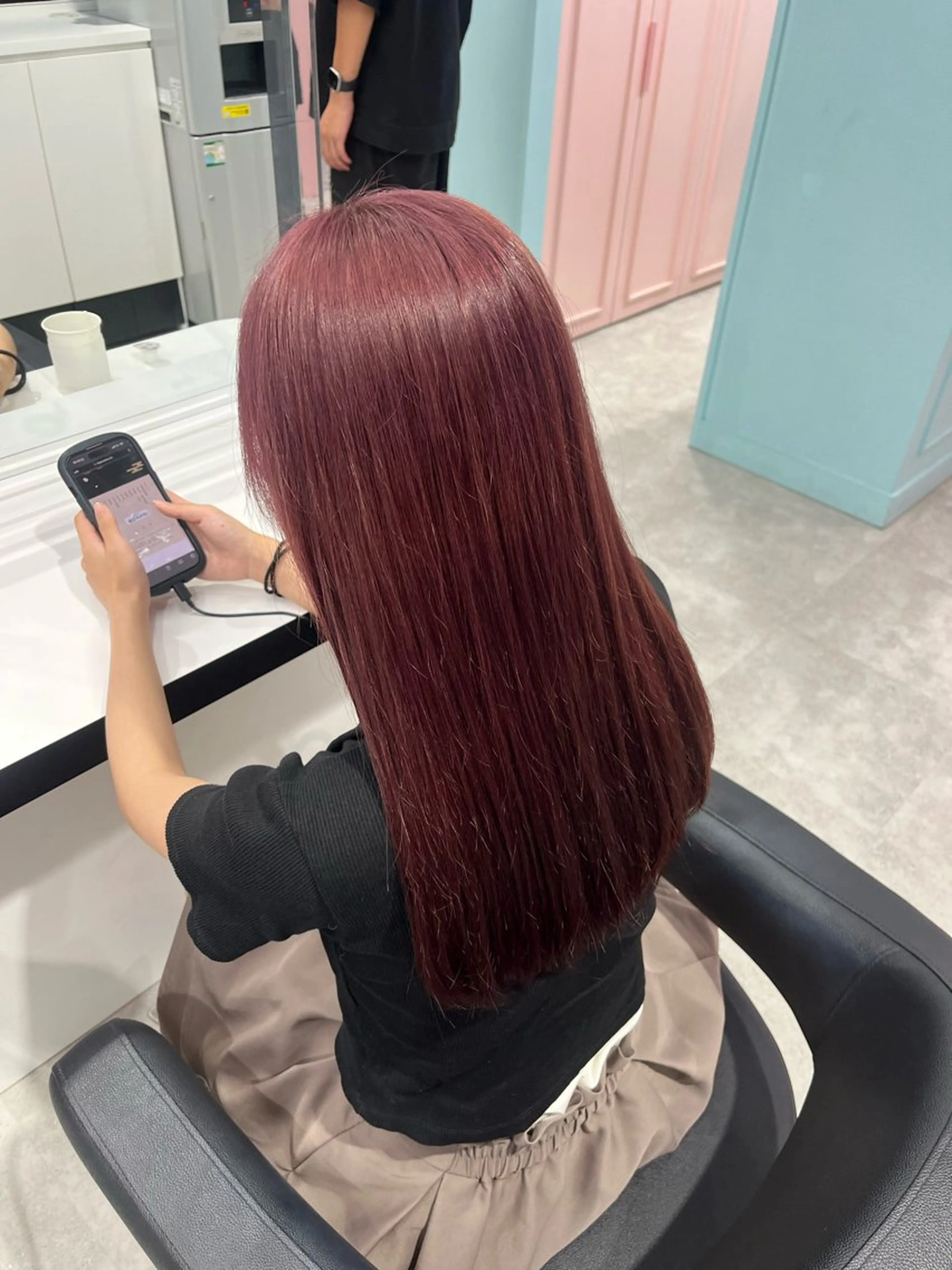 ロング カラー みう/仙台/暖色/ 艶髪/顔周りカット/のヘアスタイル