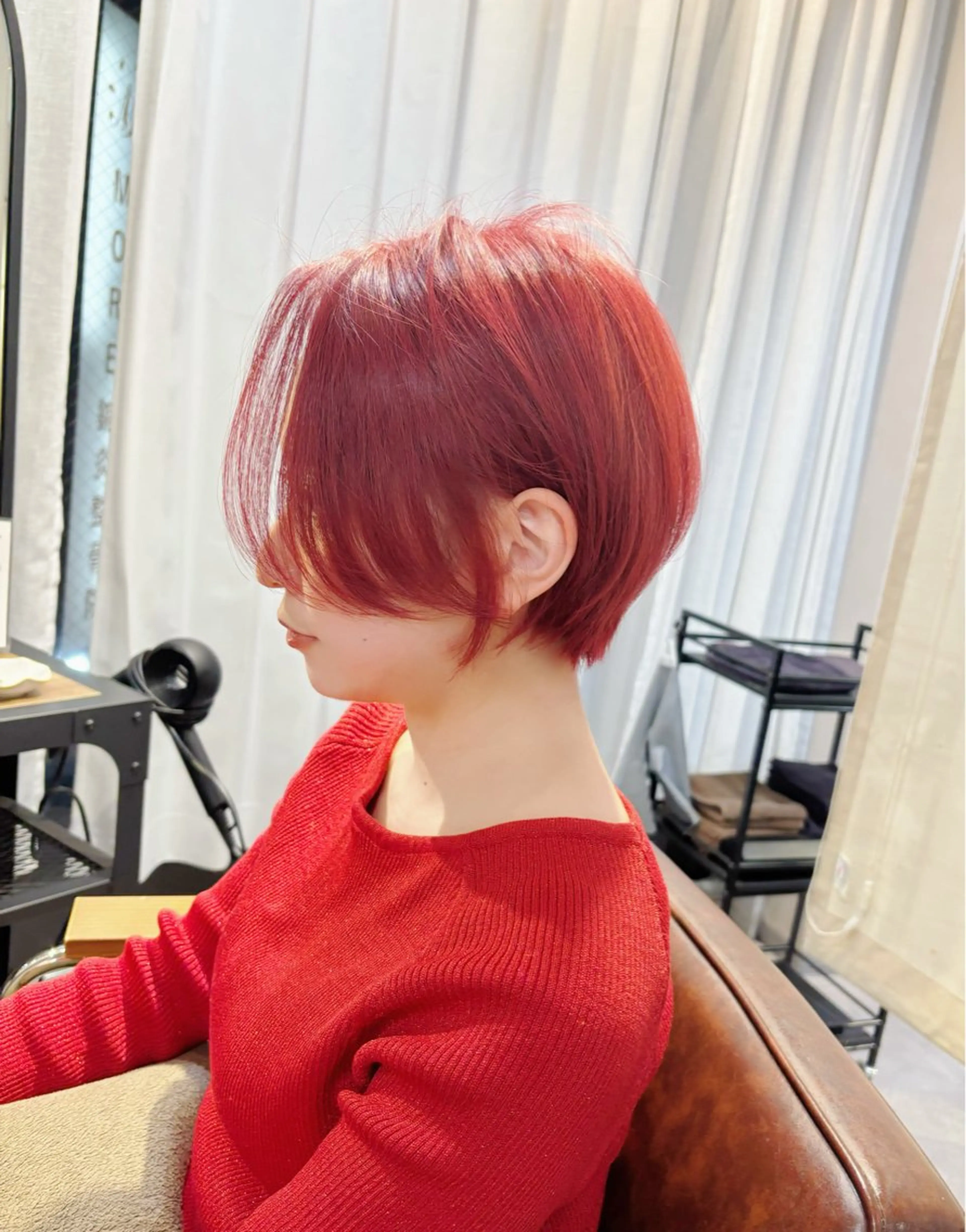 ショート ハンサムショート ショートヘア カット ヘアカラー 野口 咲愛のヘアスタイル