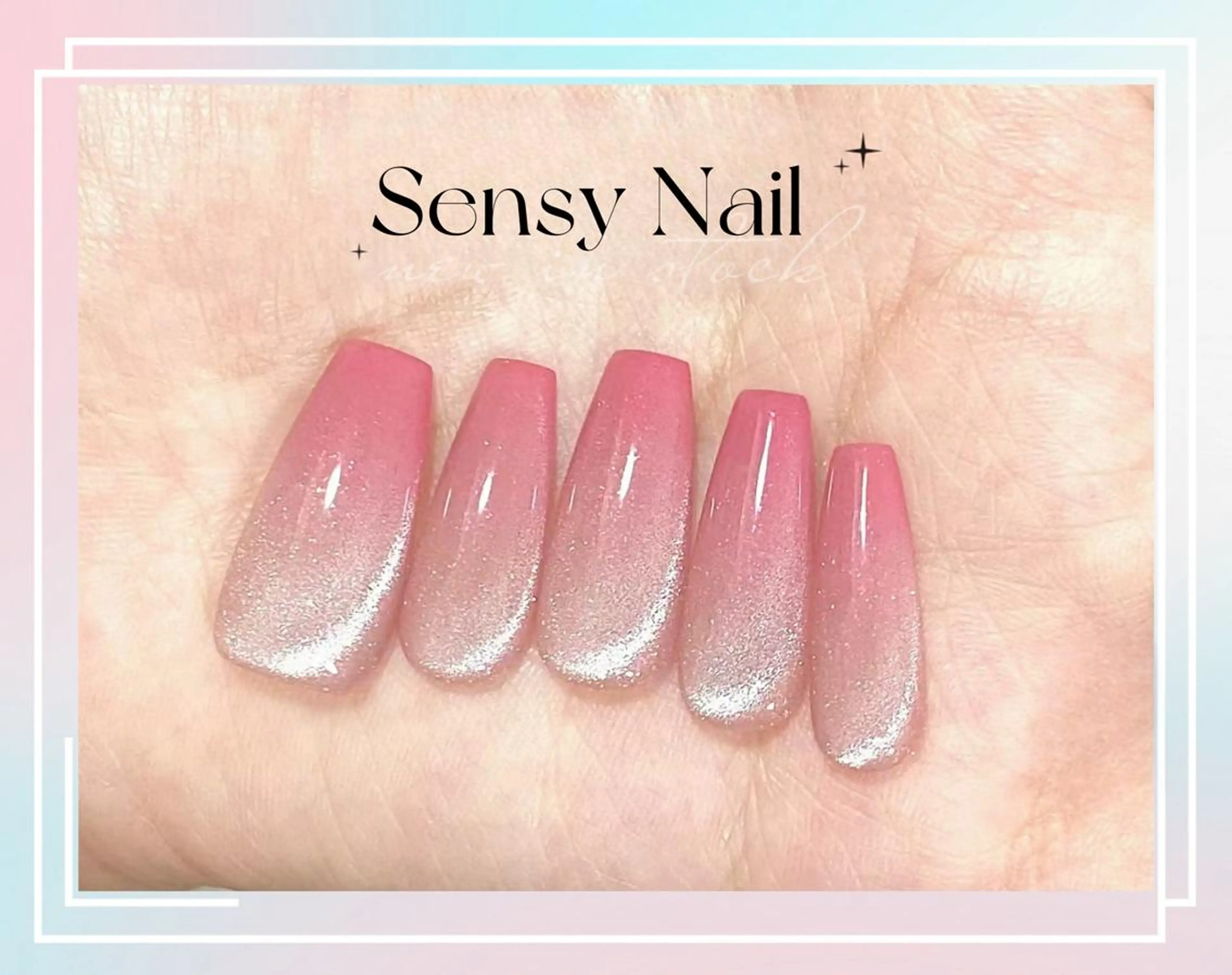 ネイル オーロラネイル フラッシュネイル ジェルネイル ソフトジェル ハンドネイル ハンドケア Sensy ネイル専門店のネイルデザイン