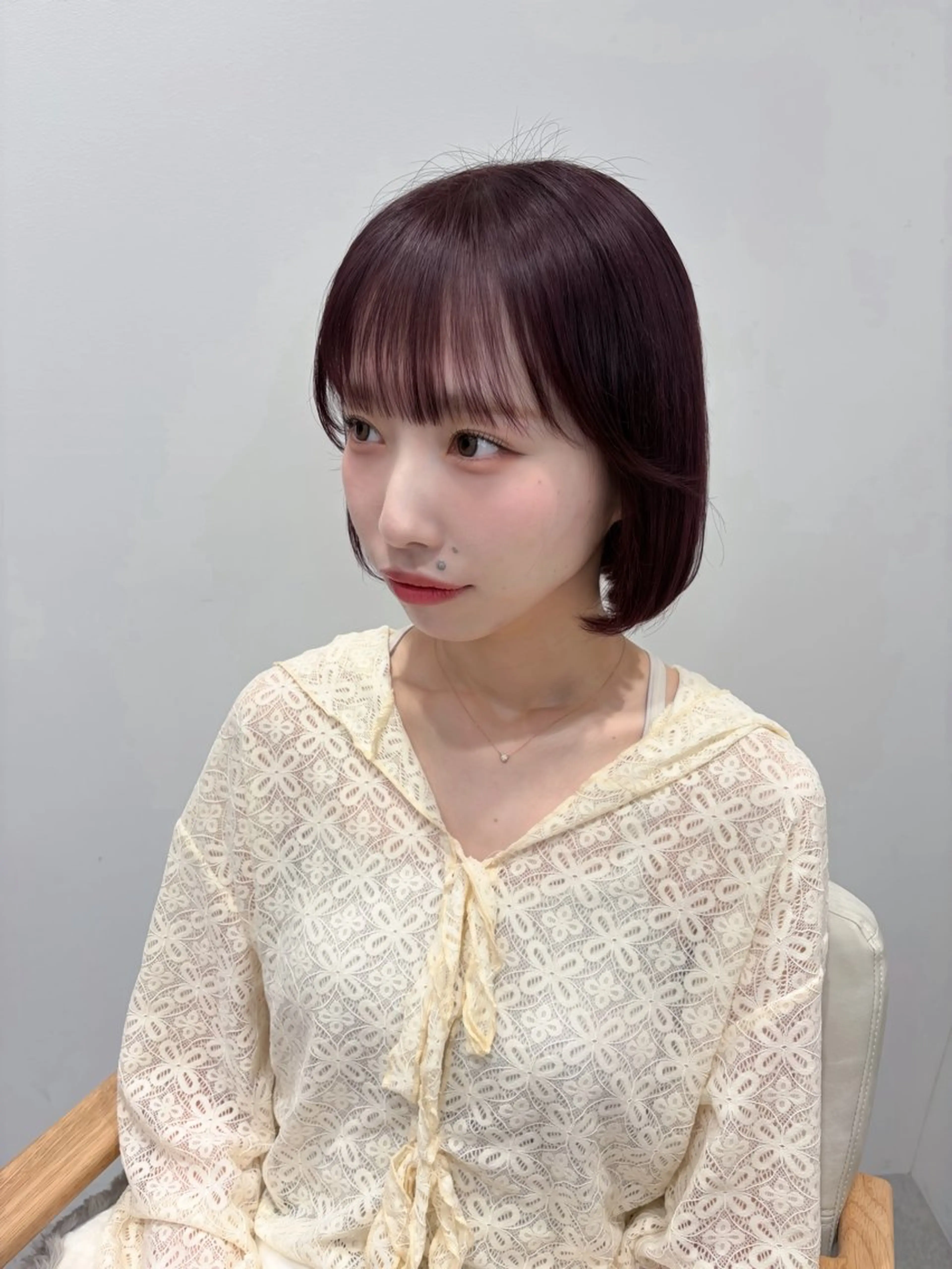 ショート カラー カット ヘアカラー トリートメント 髪質改善/レイヤー/ ダブルカラー🍀るなのヘアスタイル