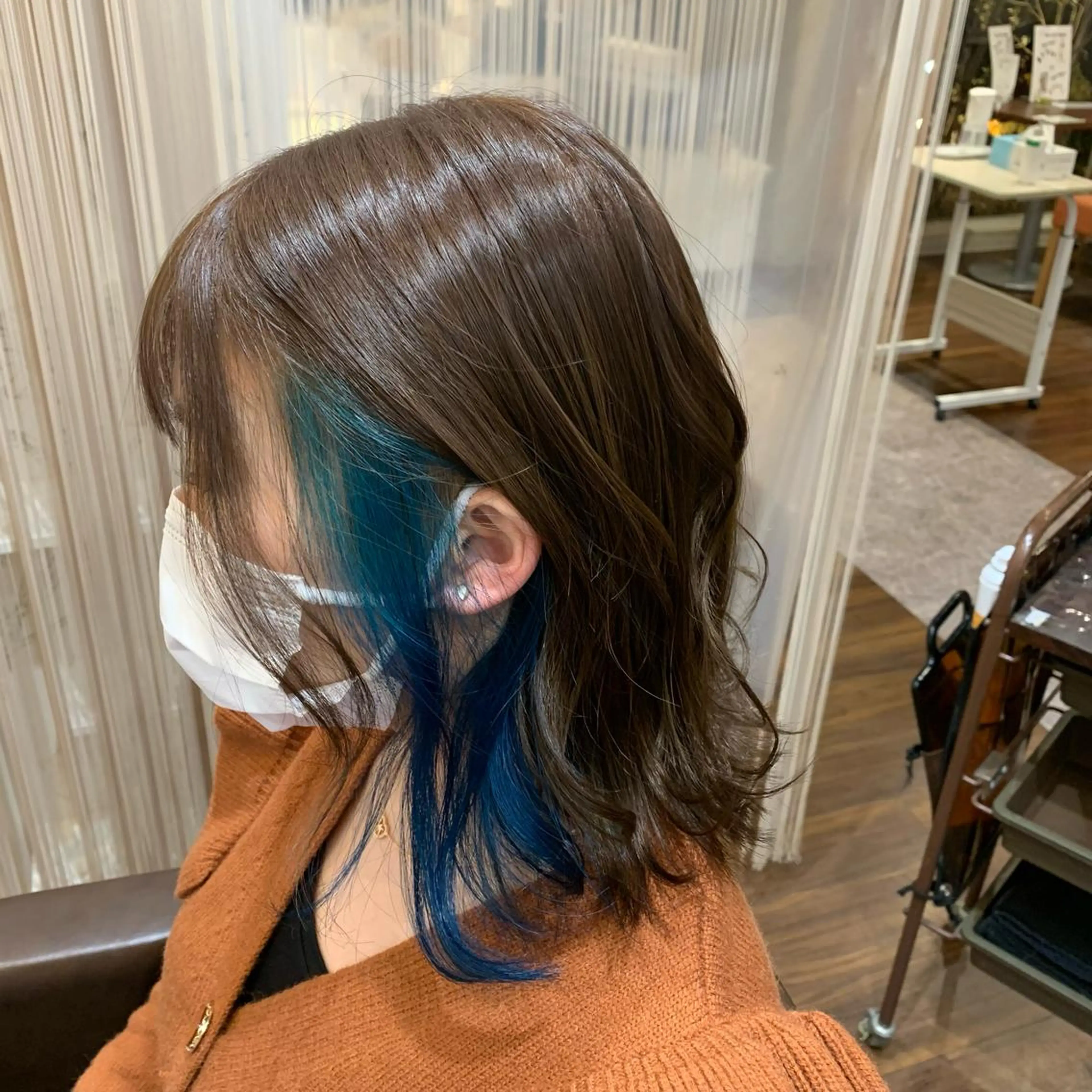 ミディアム カラー ヘアアレンジ SOUPLE 土谷優乃のヘアスタイル