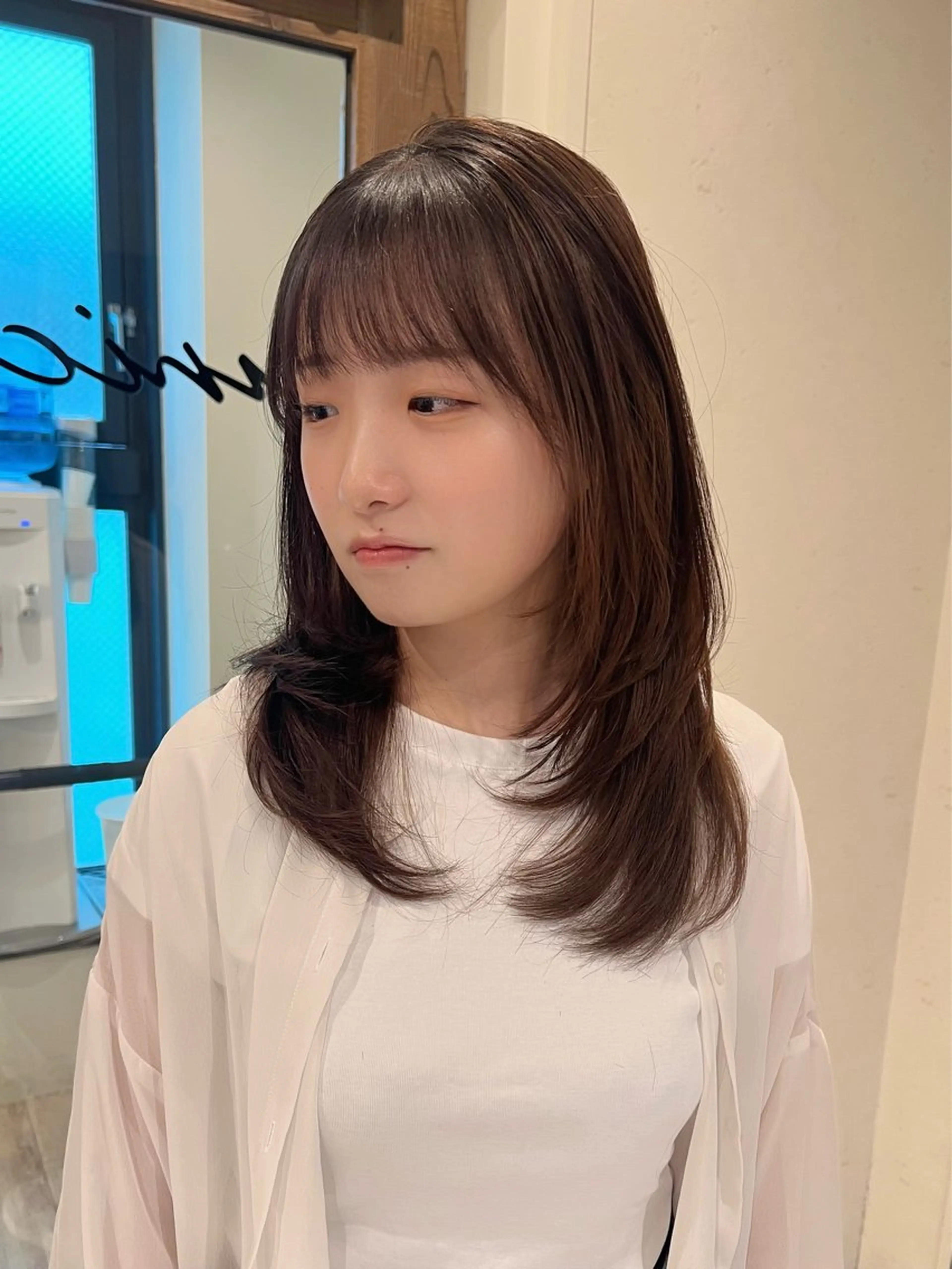 ロング レイヤーカット カット トリートメント 工藤 梨花のヘアスタイル