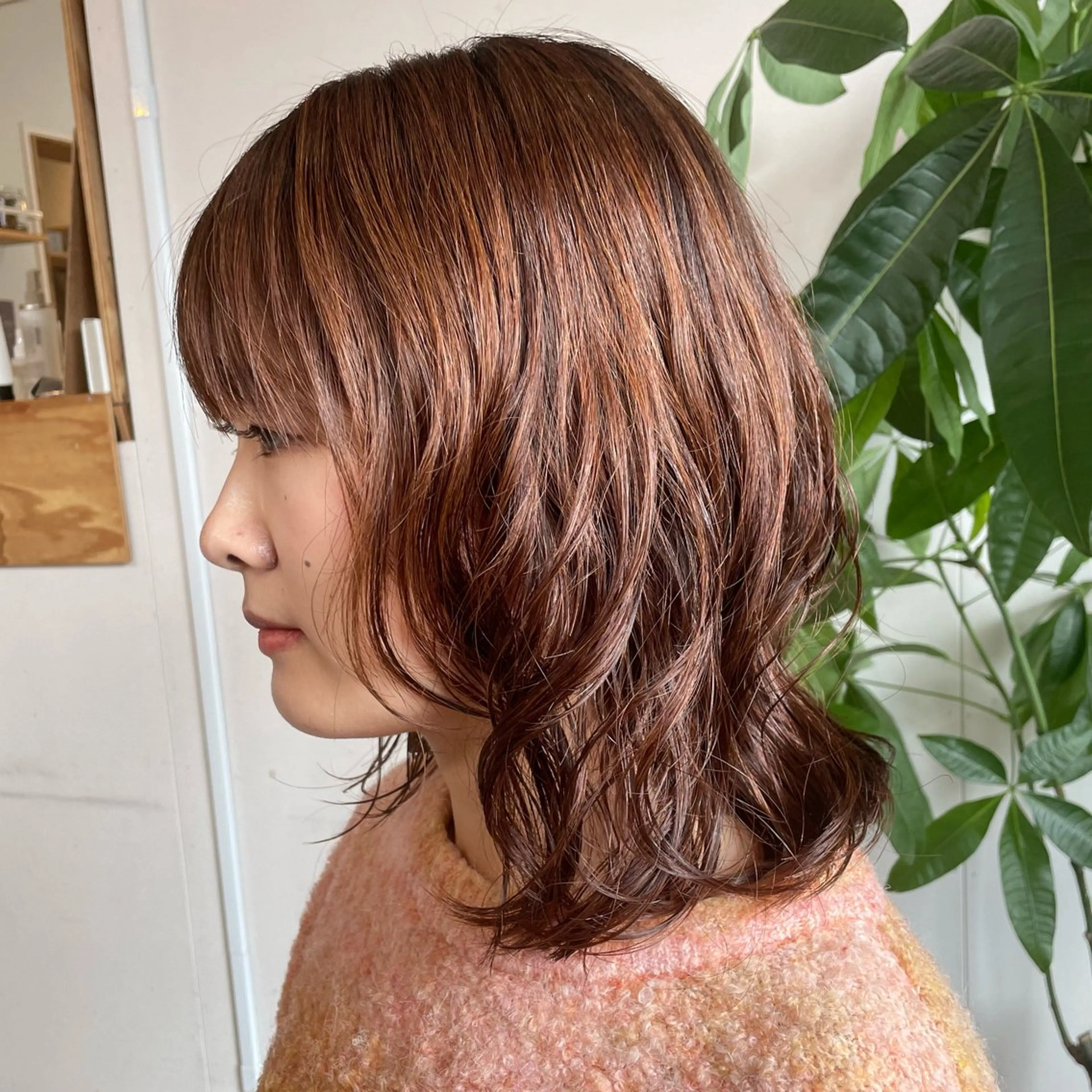 ミディアム パーマ ミディアムパーマ デジタルパーマ FRANK所属・こいけ みきののヘアスタイル