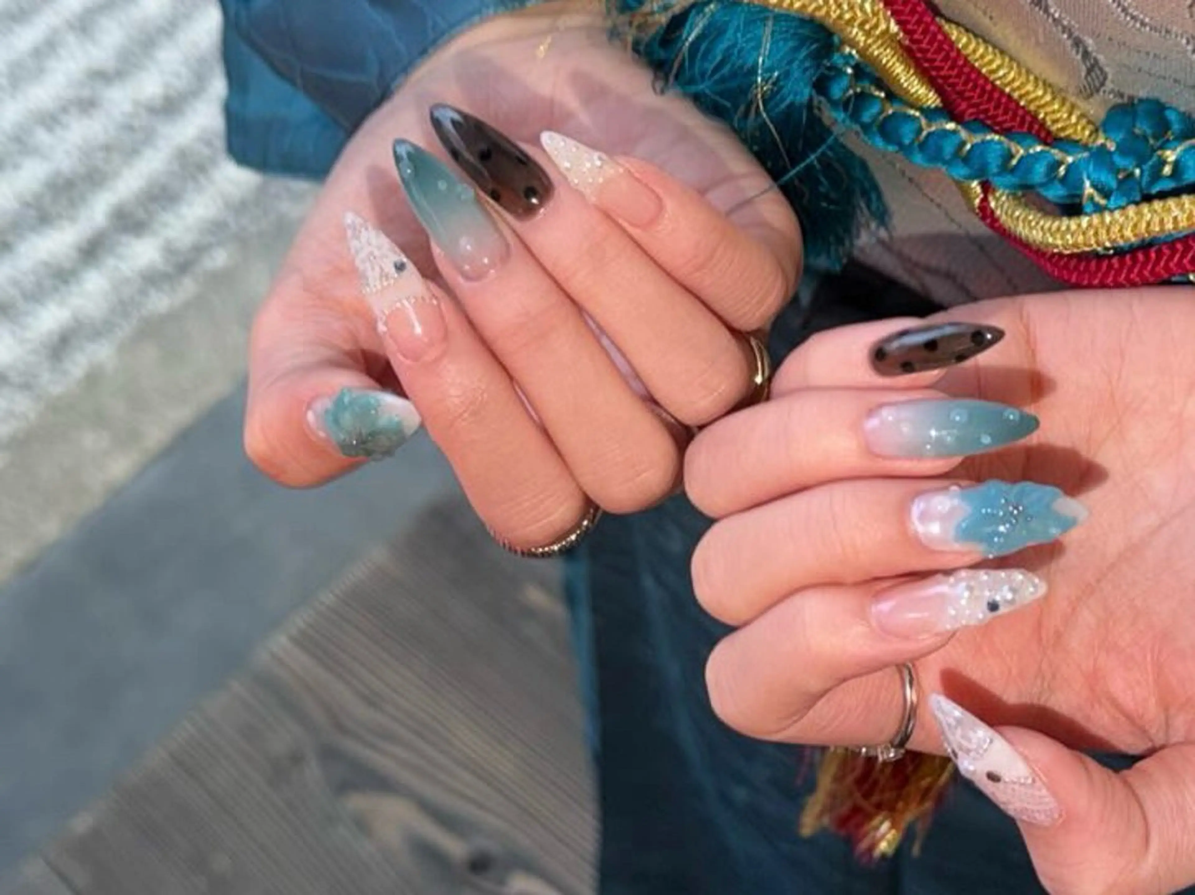 ネイル 成人式 ハンドネイル joieange Honokaのネイルデザイン