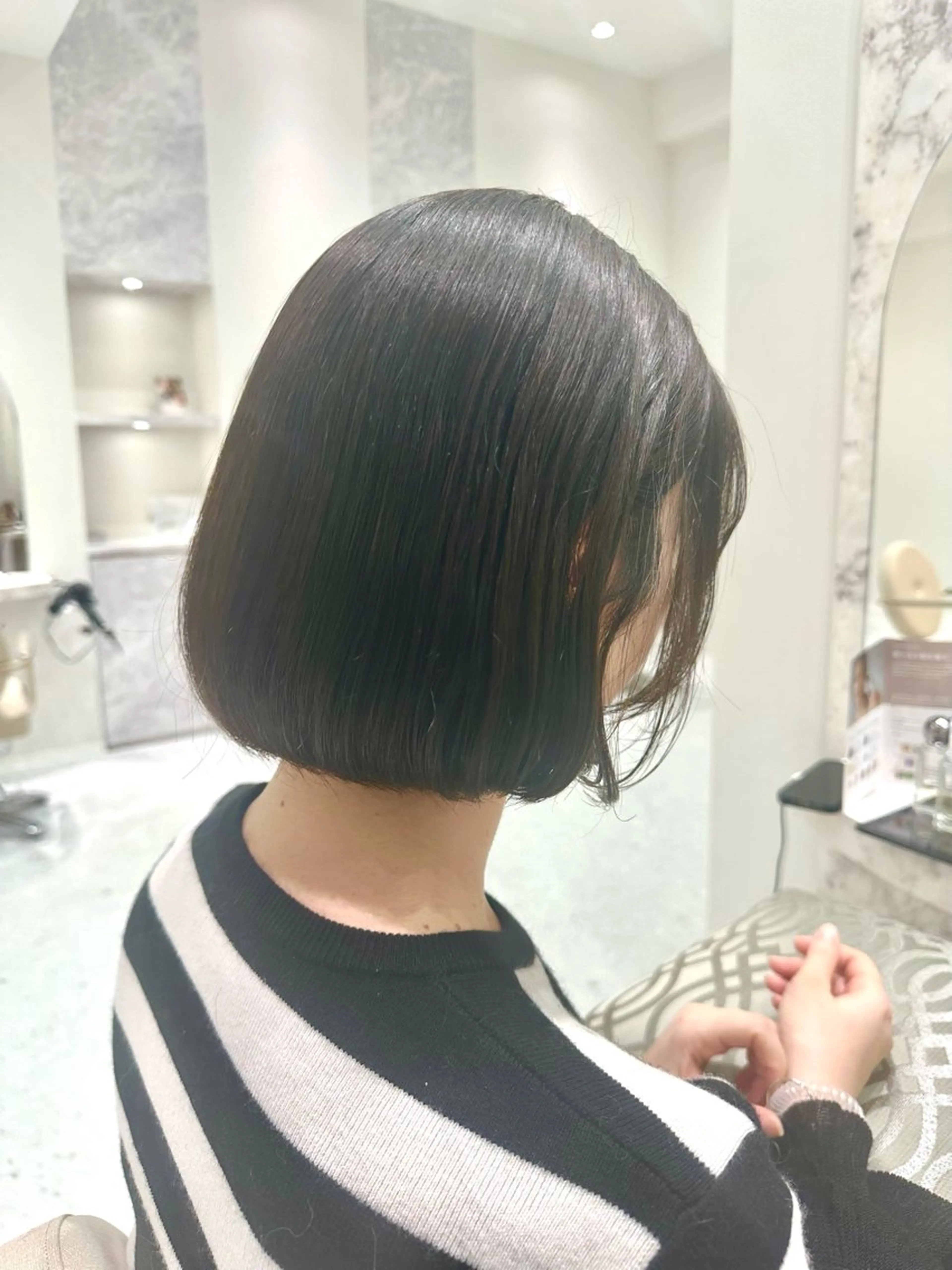 ショート パーマ カット 縮毛矯正 トリートメント 韓国レイヤー✨ yasuko銀座のヘアスタイル