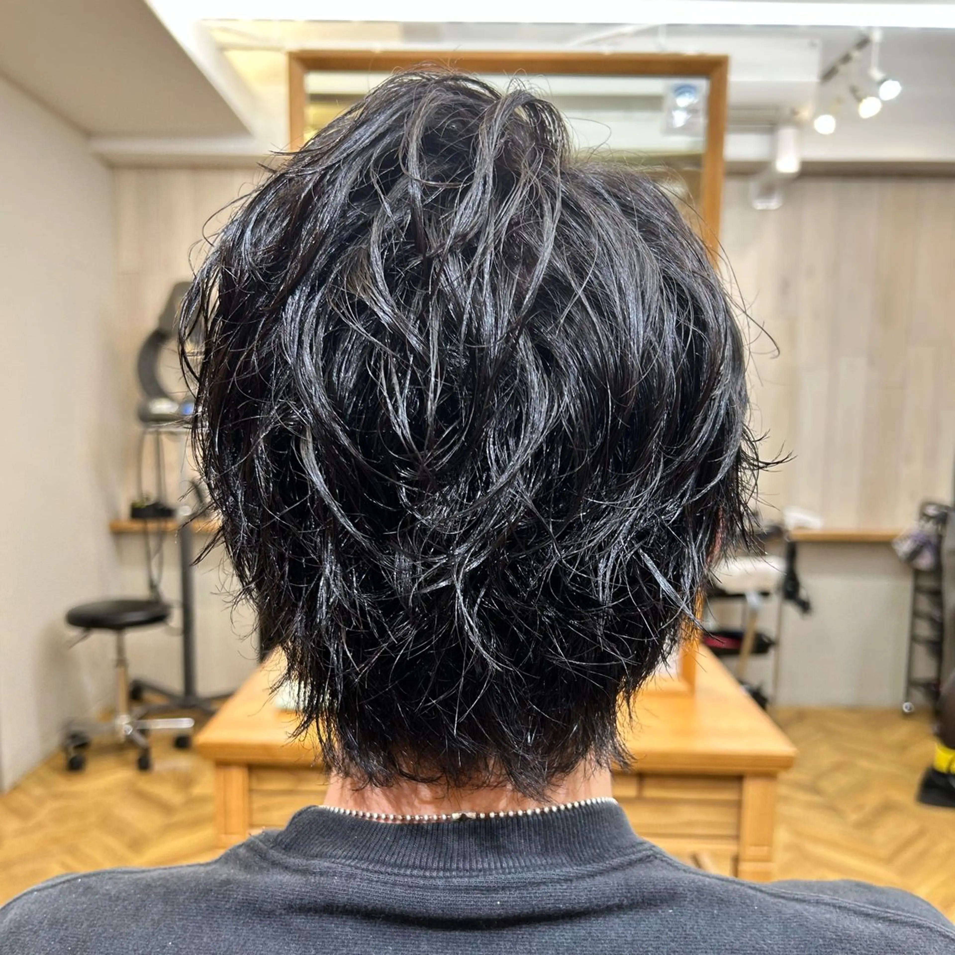 ミディアム メンズ 西山 良波のヘアスタイル
