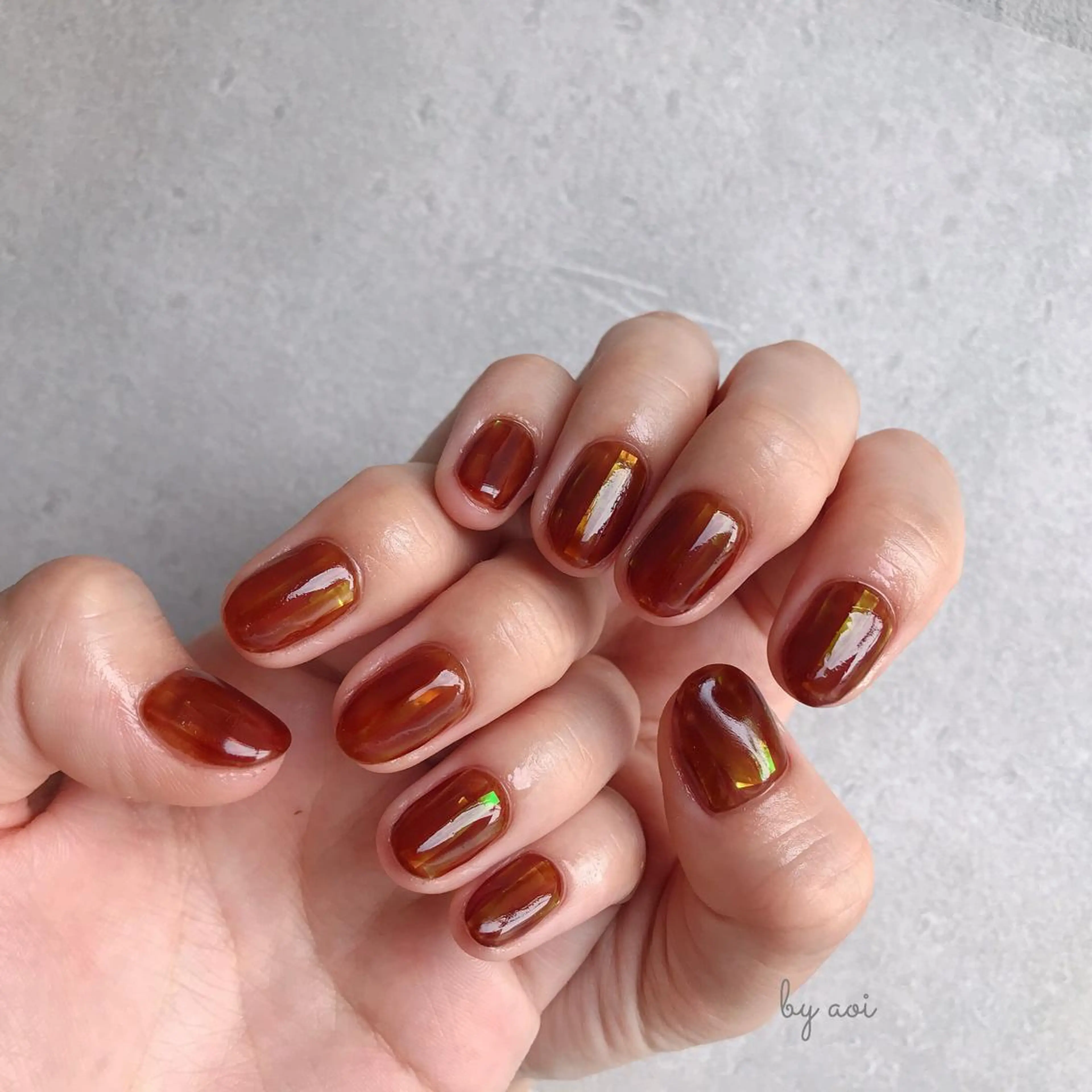 ネイル べっ甲ネイル ハンドネイル フットネイル Utopia nail_のネイルデザイン