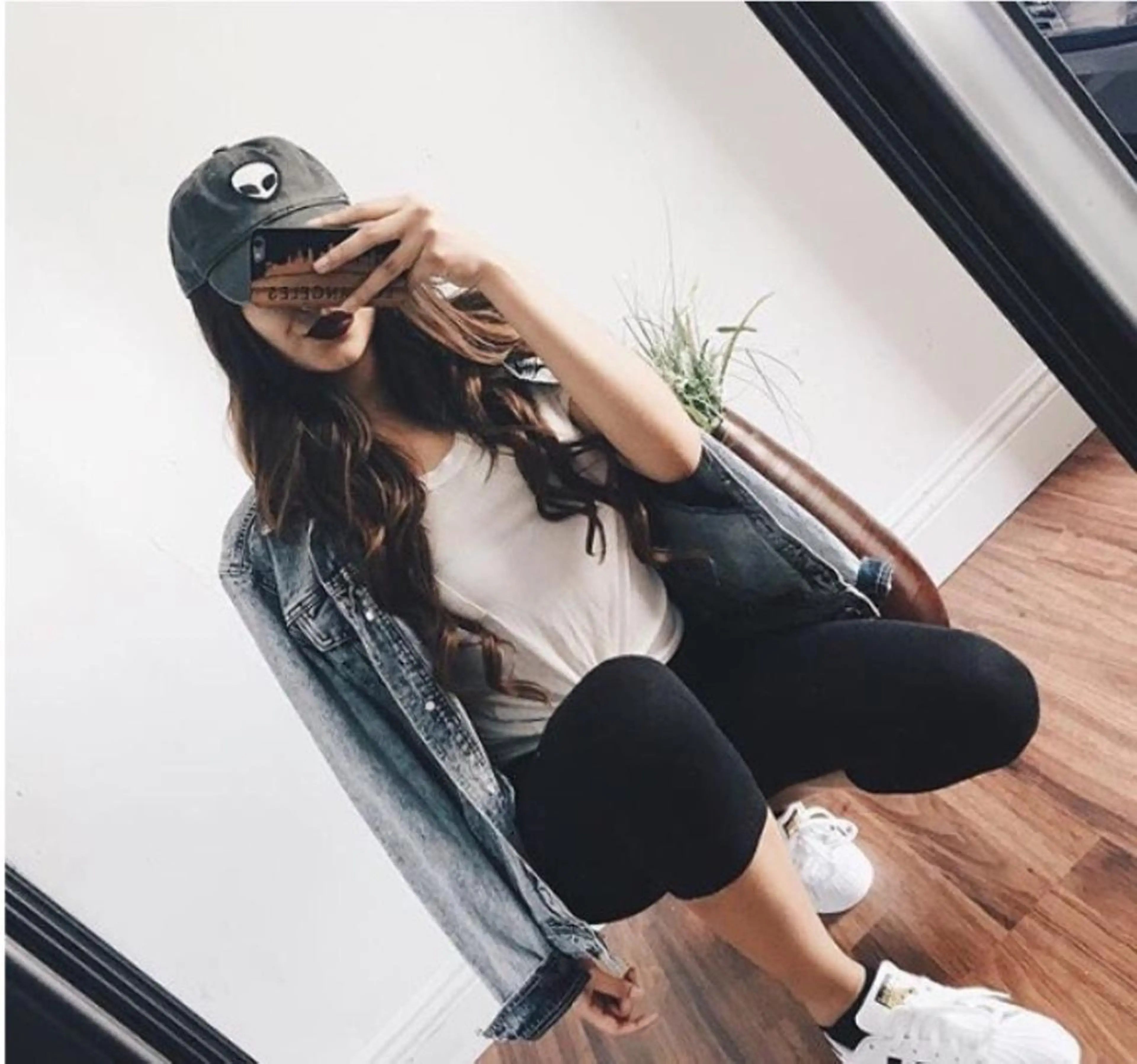 セミロング カラー チビ編み込みエクステ シールEXどぅ〜すのヘアスタイル