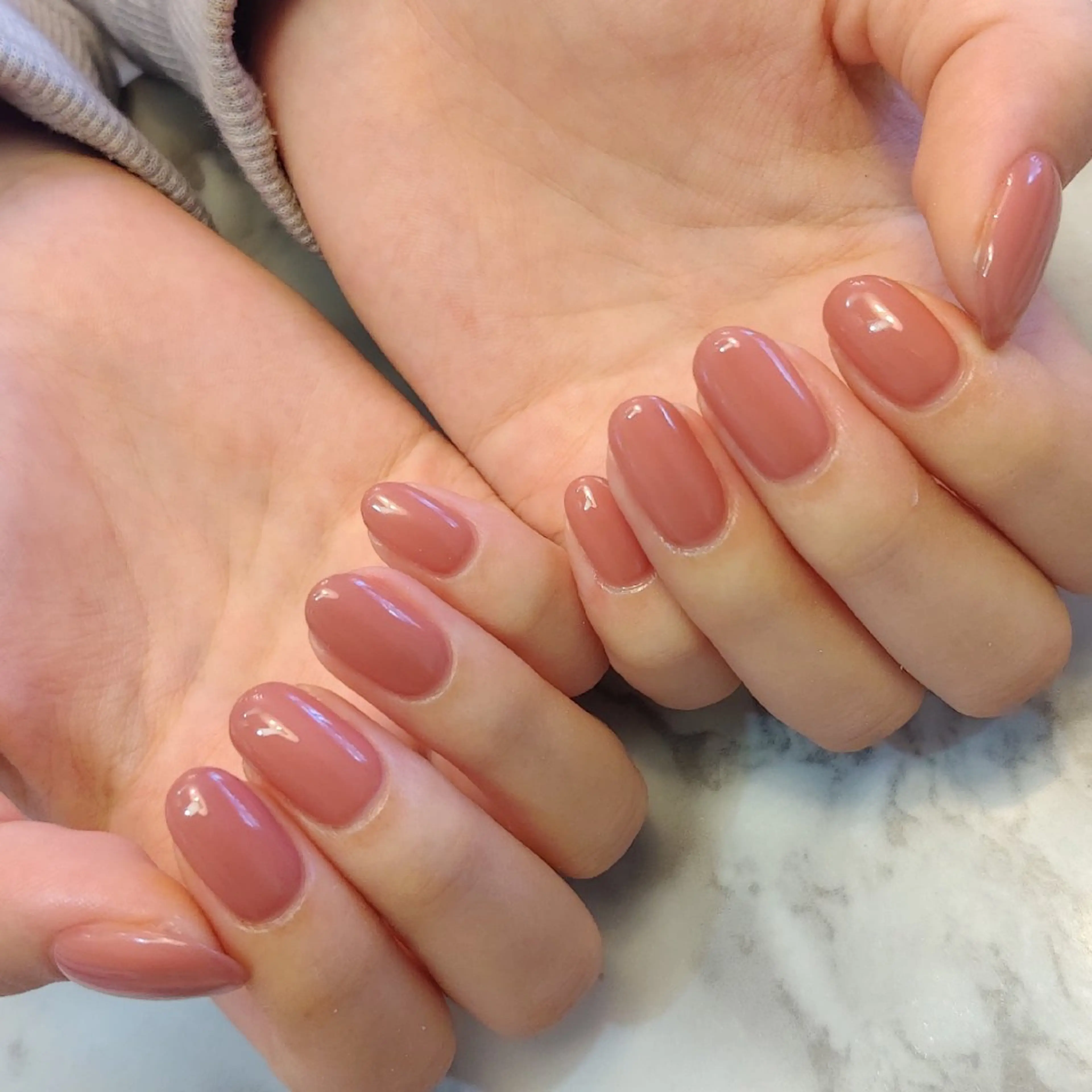 ネイル ワンカラーネイル ジェヌインネイル 河内のネイルデザイン