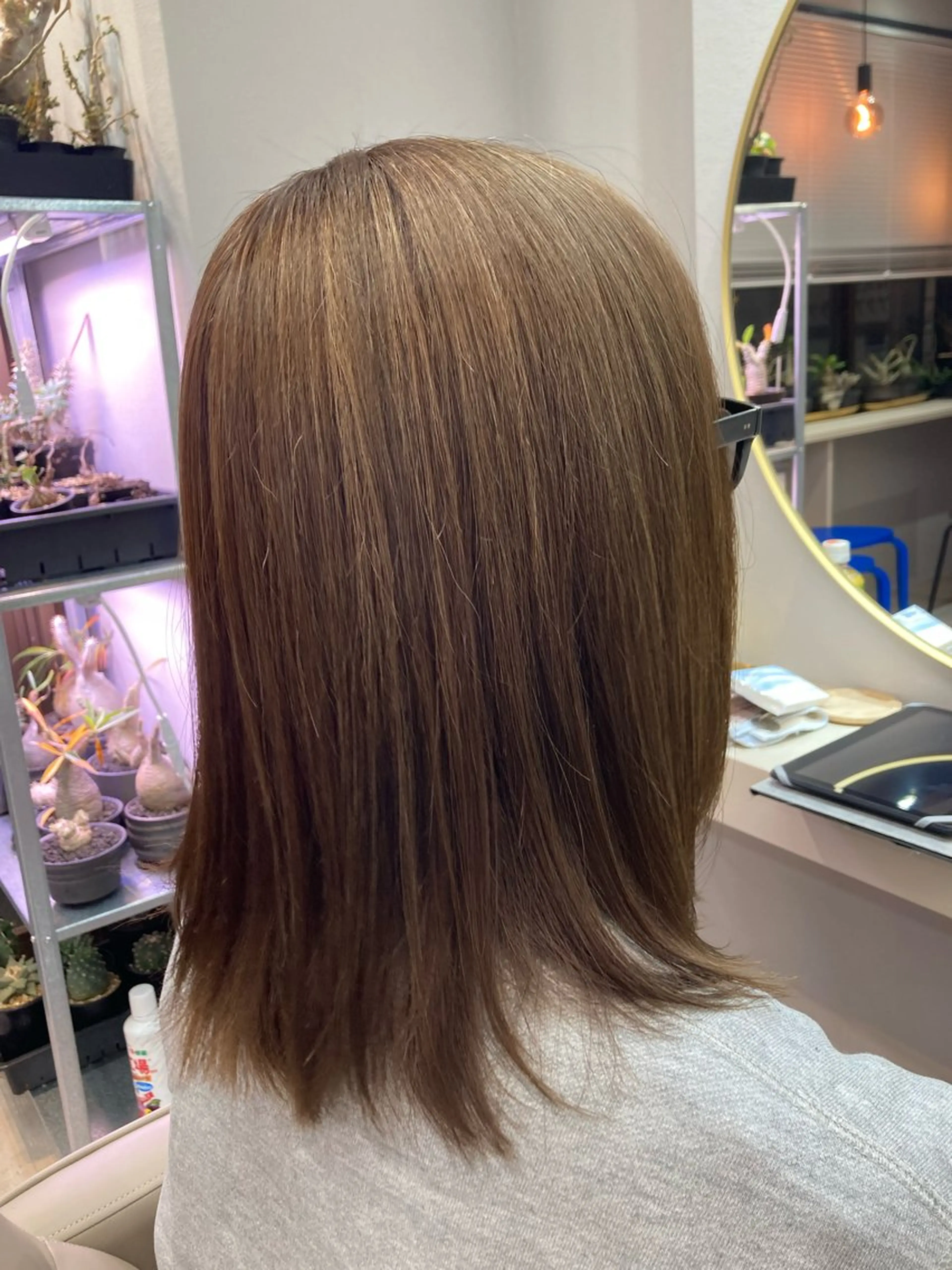 ミディアム カット ヘアカラー 池田 太一のヘアスタイル