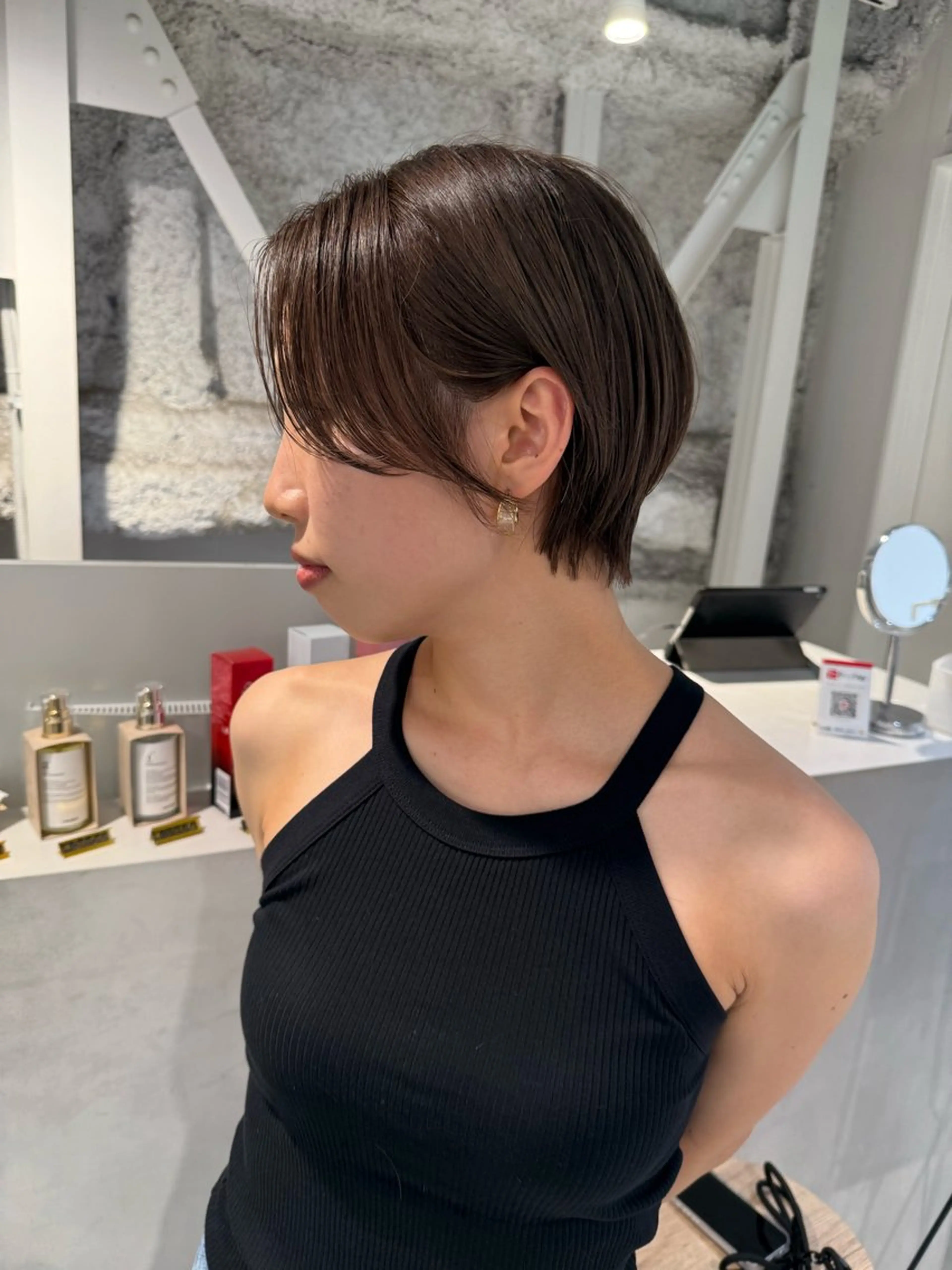 ショート カット ヘアカラー 骨格診断で絶対可愛い ✨丸みショート✨凌弥のヘアスタイル