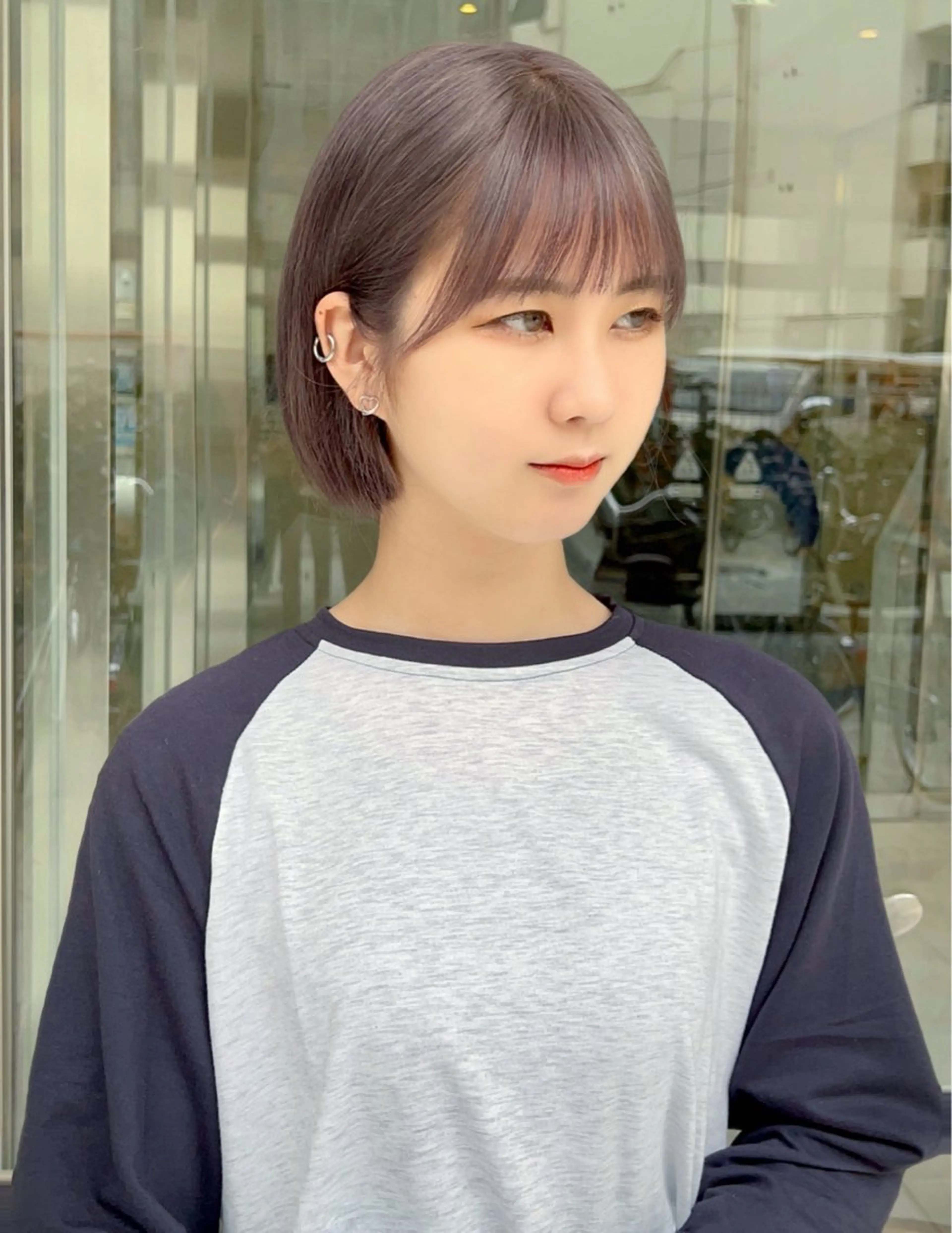 ショート ボブ 顔周りカット 苗代萌/ぷるツヤ髪 🫧／レイヤーカットのヘアスタイル