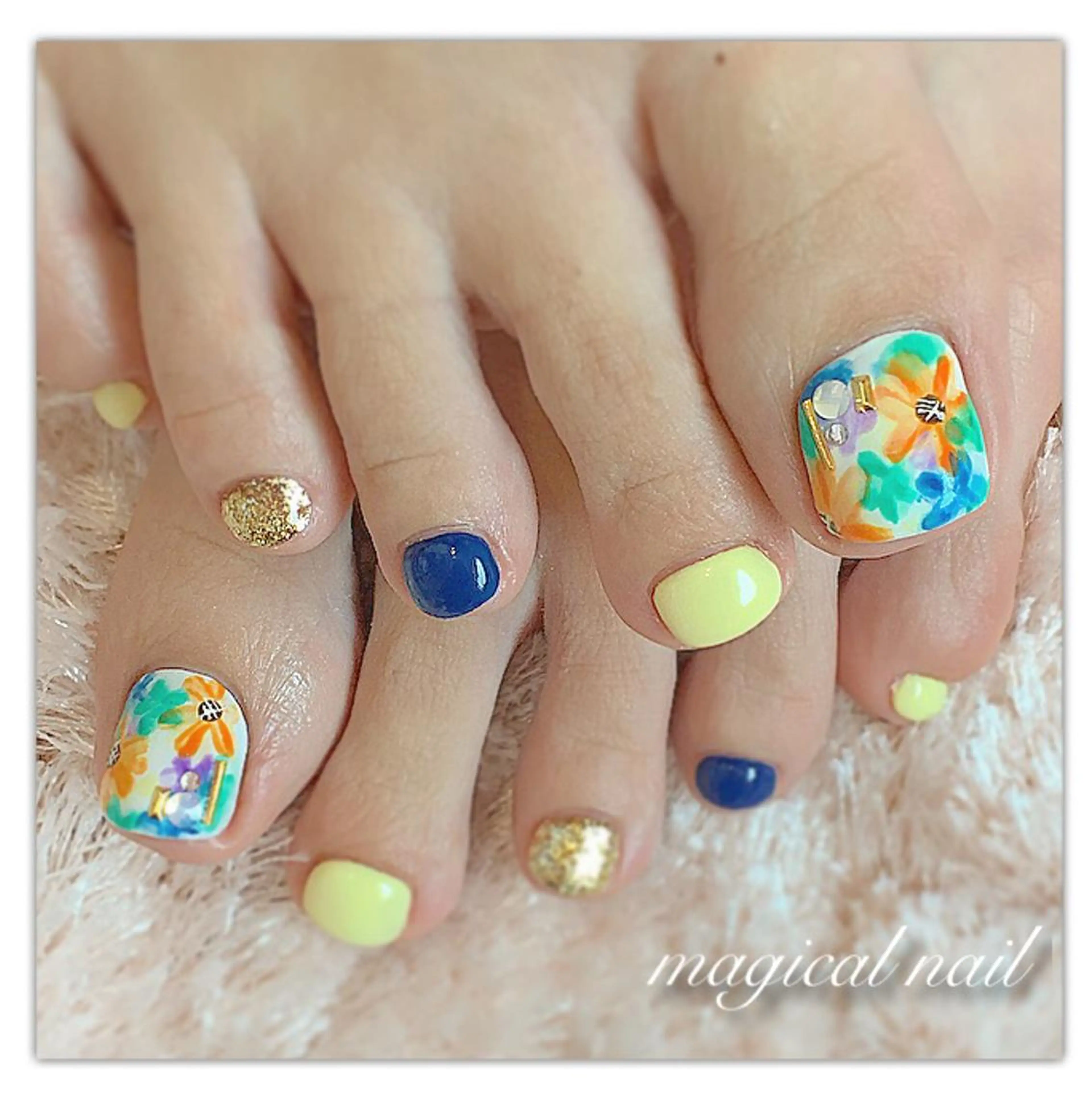 ネイル フットネイル シンプルネイル magical nailのネイルデザイン