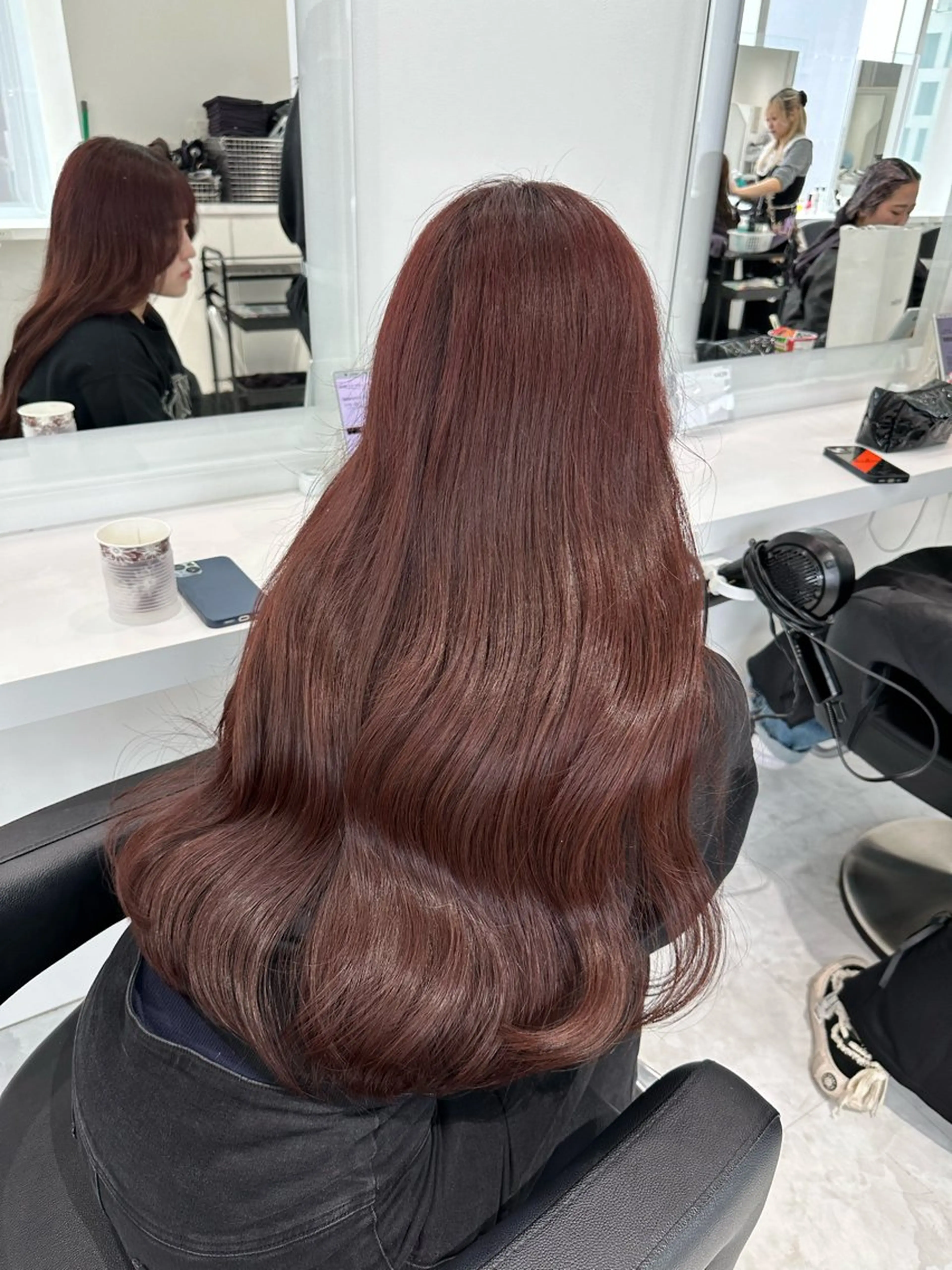 セミロング カラー ヘアカラー ♡上品韓国髪♡ブラ ウン/SAYATOのヘアスタイル