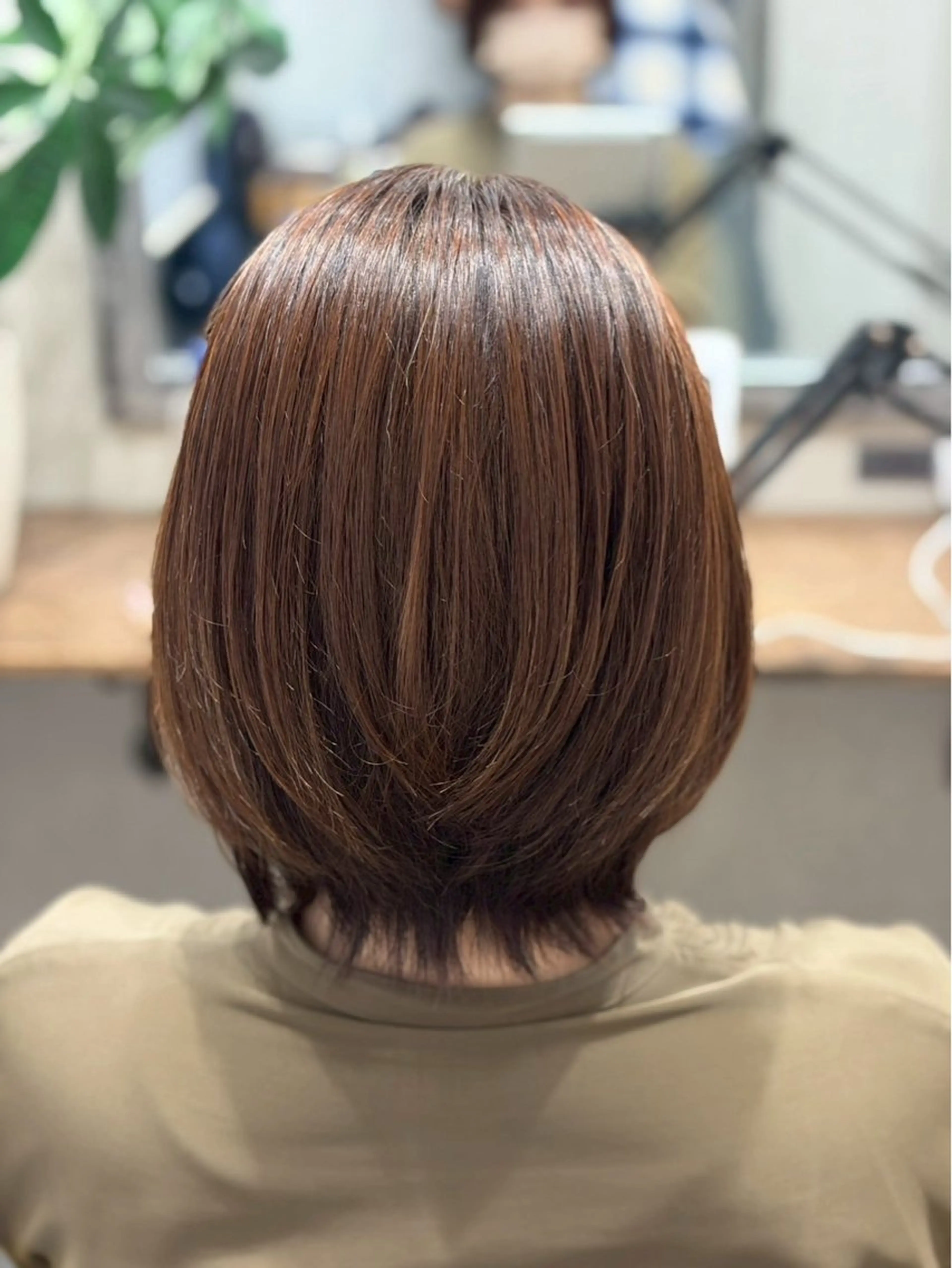 ミディアム カット トリートメント 白鳥 正孝のヘアスタイル