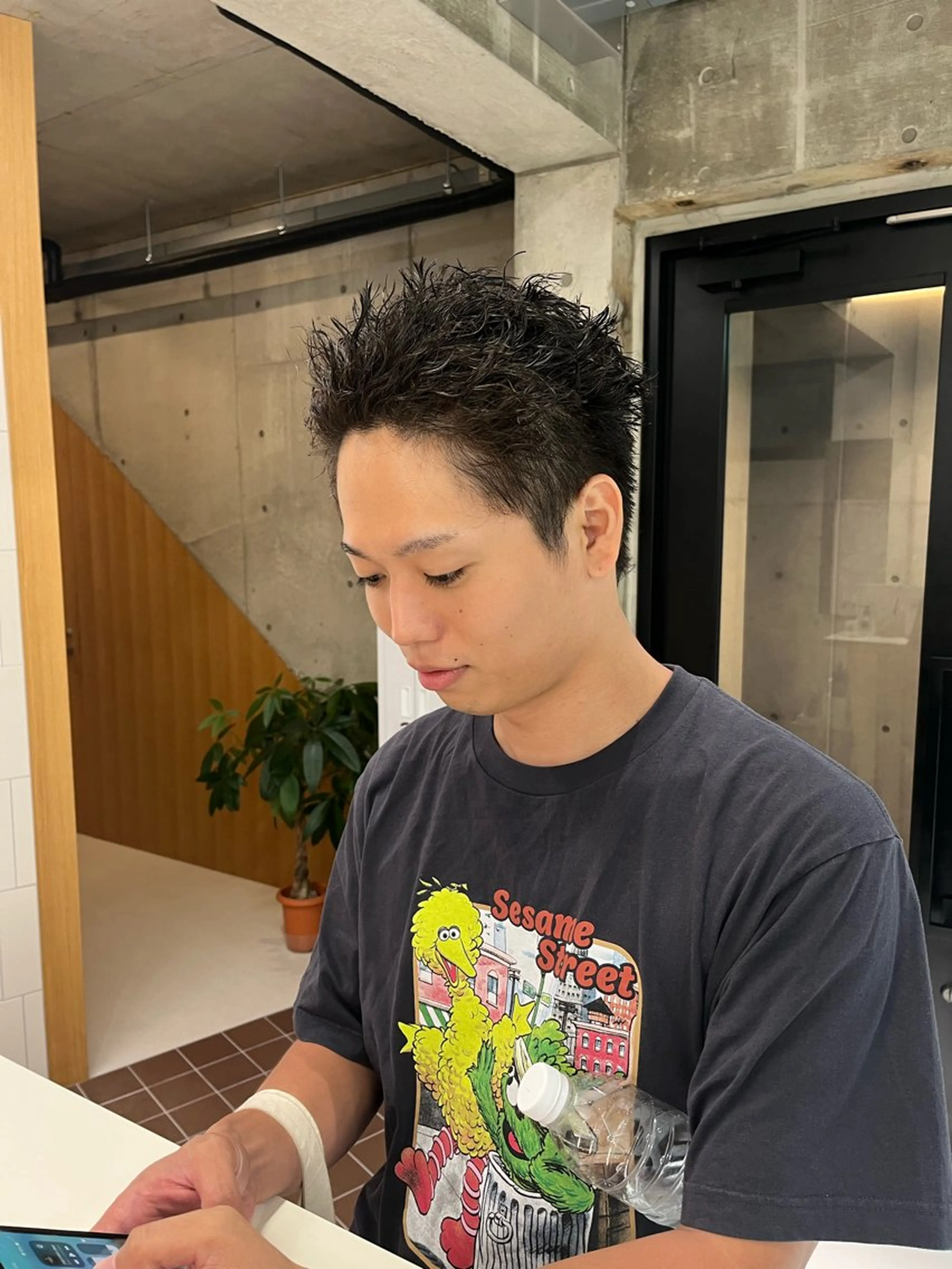 パーマ メンズ カット パーマ トリートメント nagi所属・横田直也／韓国風 レイヤーカット／千種のヘアスタイル