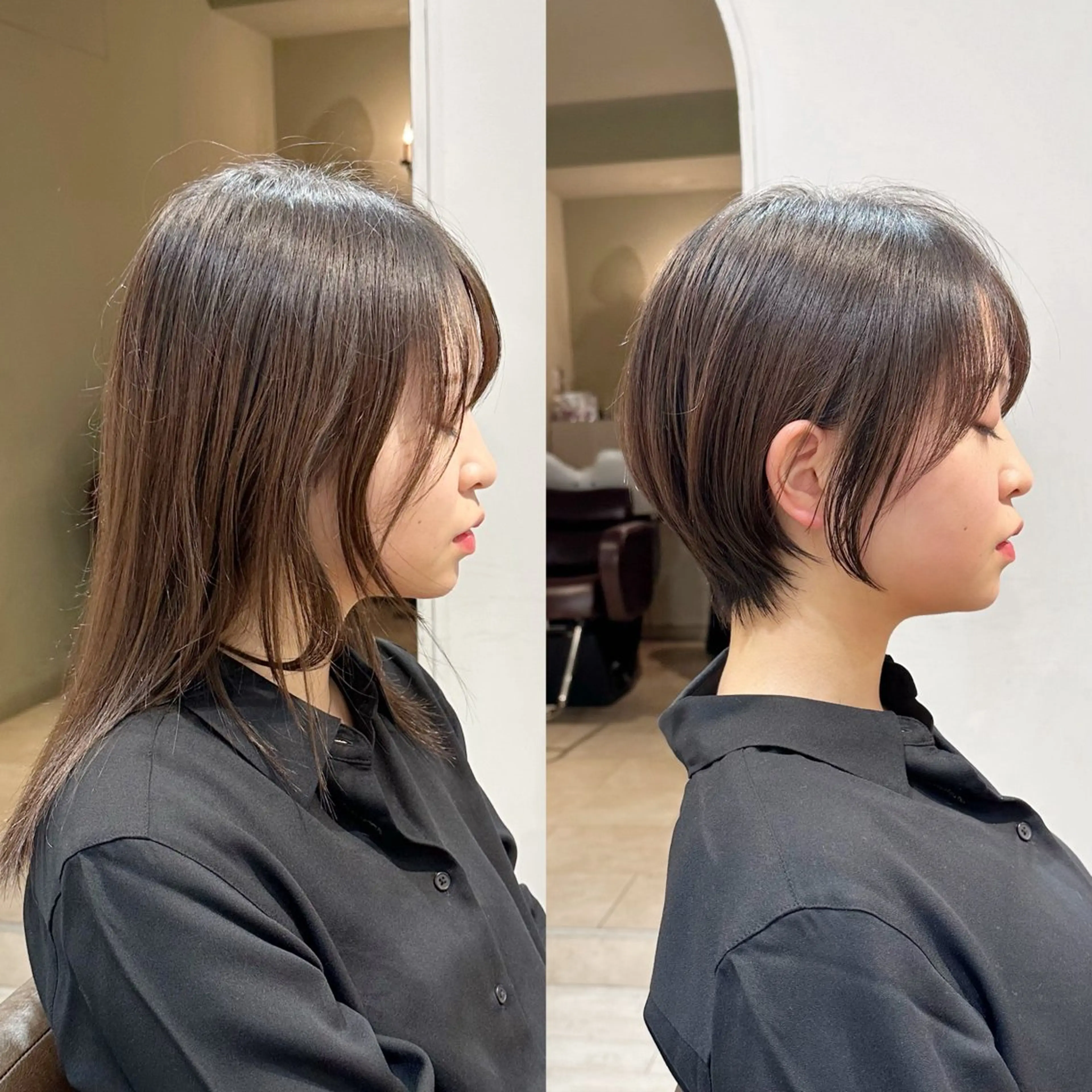 ショート カット トリートメント 縮毛矯正/ショート/ レイヤー/畑中正敏のヘアスタイル