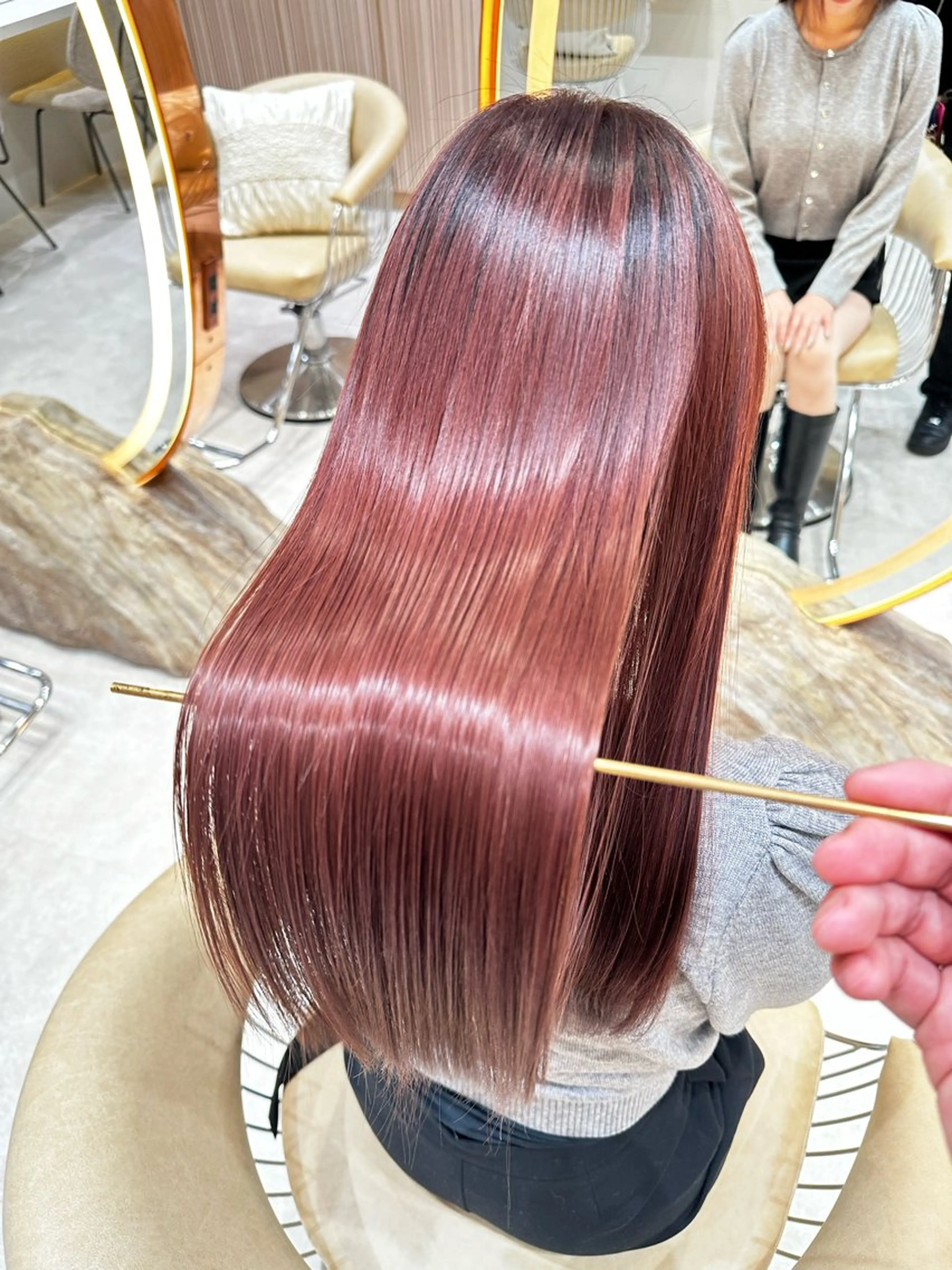 ロング カラー カット ヘアカラー トリートメント レイヤー❣️縮毛矯正 川村利幸のヘアスタイル