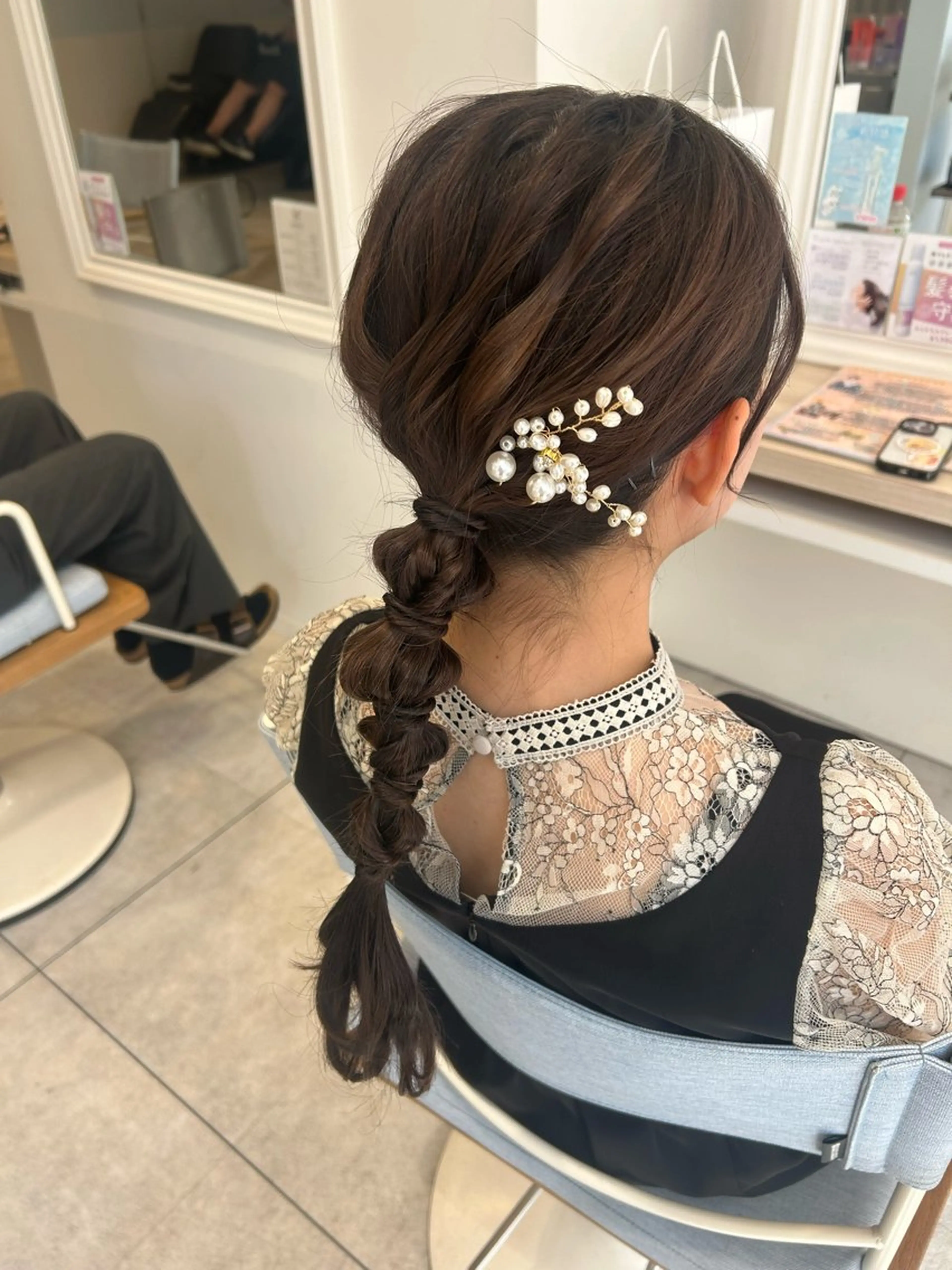 お呼ばれヘアアレンジ🎀の写真