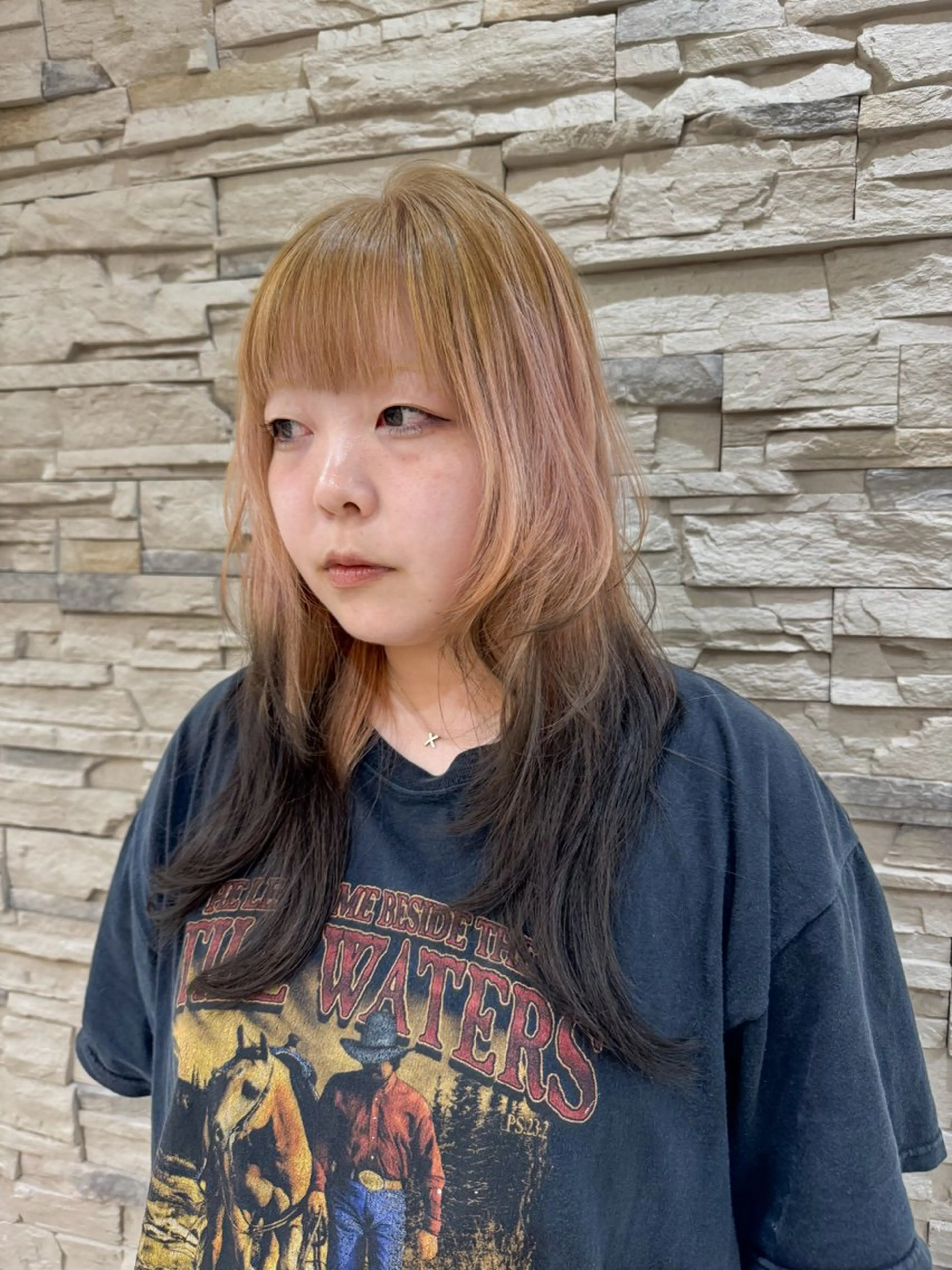 セミロング カラー ヘアカラー Seeknext // Rukaのヘアスタイル