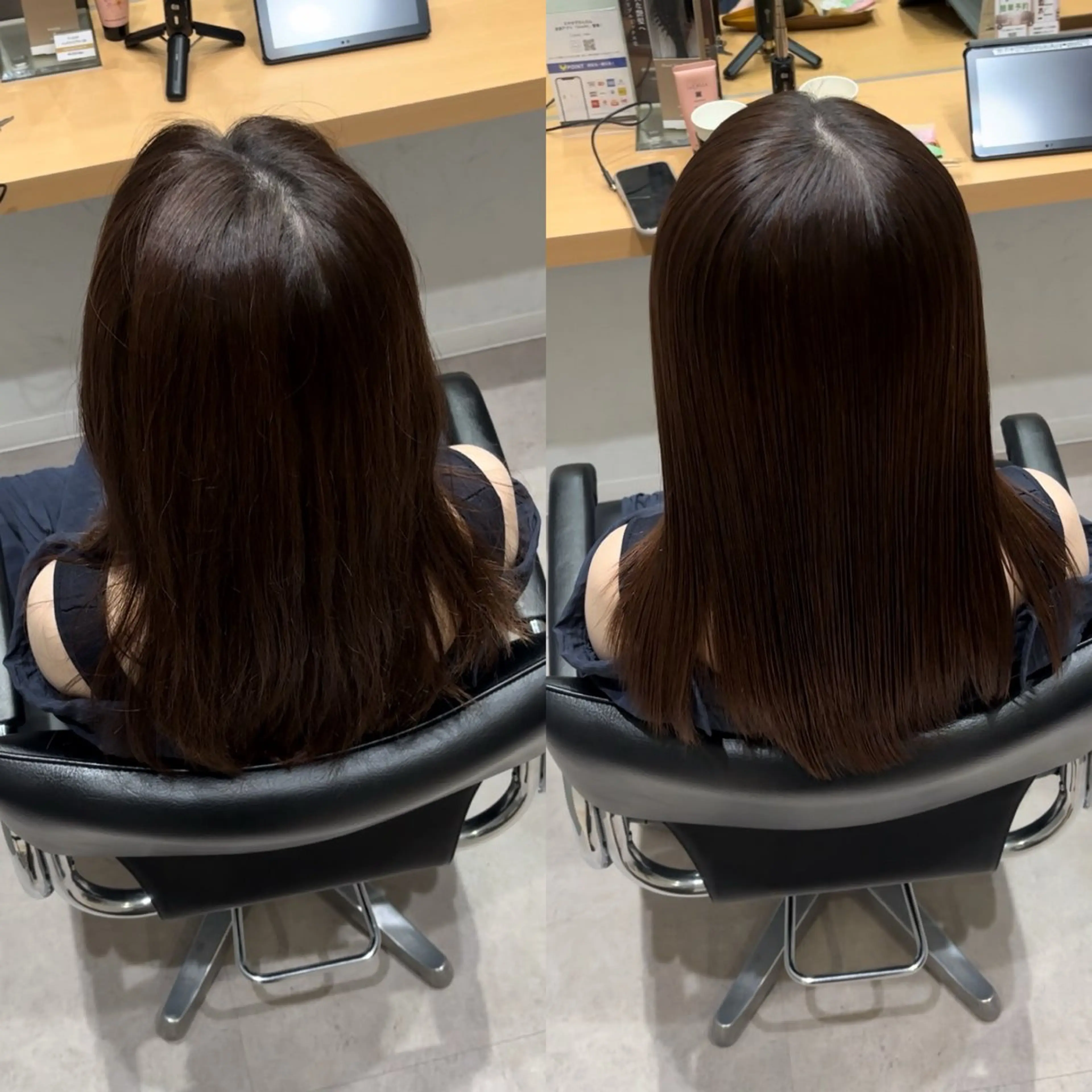 セミロング 髪質改善 トリートメント トリートメント ヘッドスパ 髪質改善ヘアケア 艶髪特化/上田のヘアスタイル