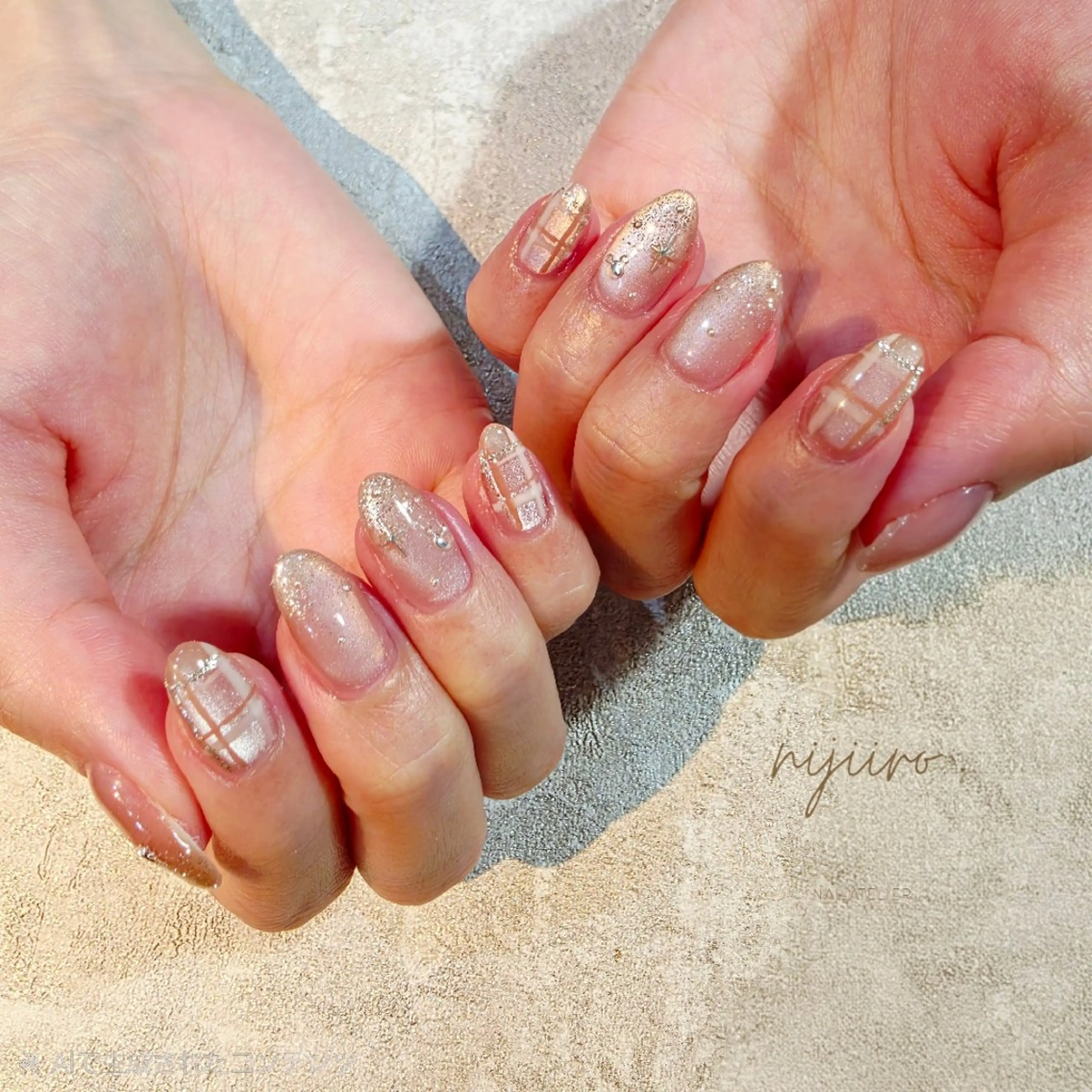 ネイル ハンドネイル nailatelier nijiiro.所属・nijiiro🌈 サトウのネイルデザイン