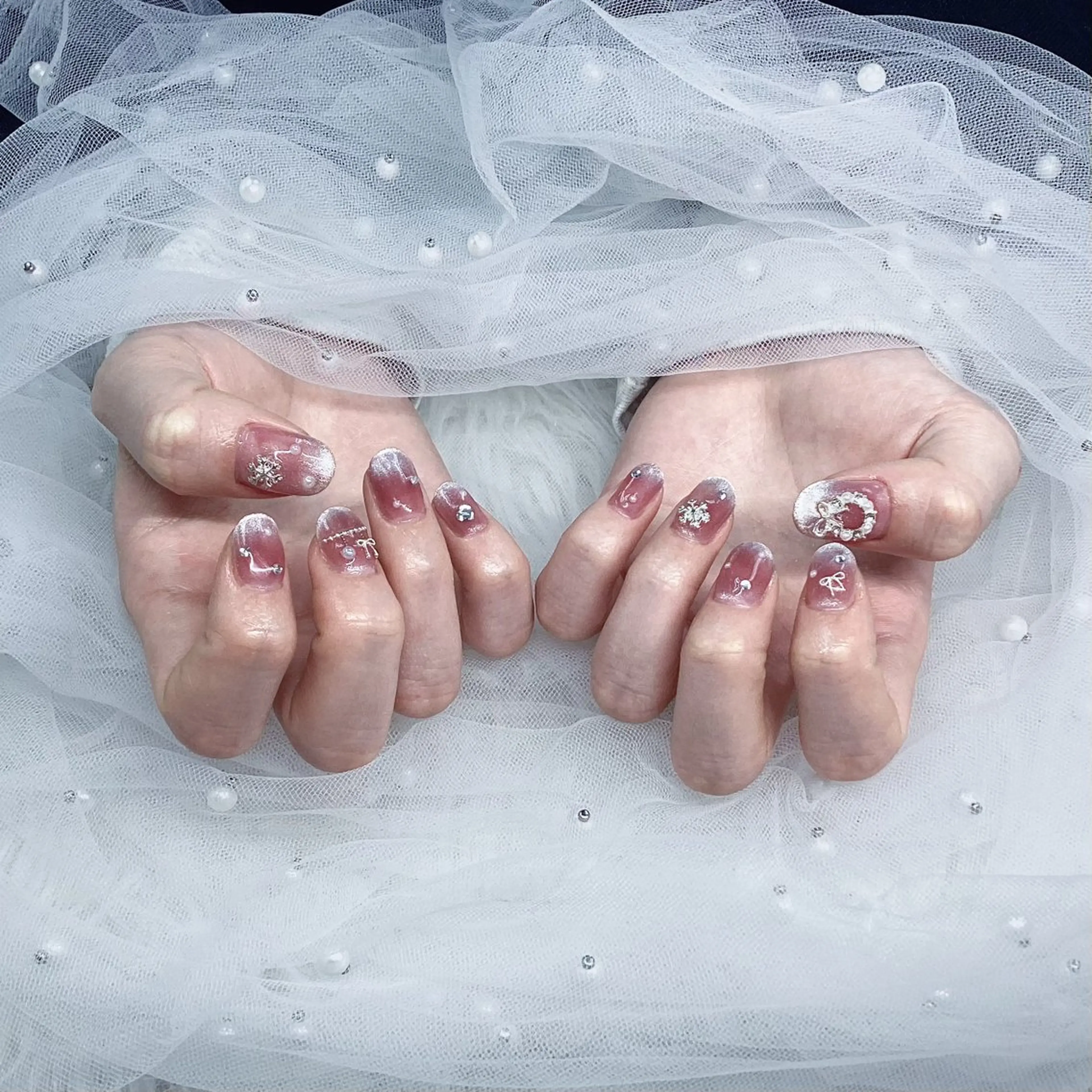 ネイル パーツ全部¥110 サロンミミのネイルデザイン