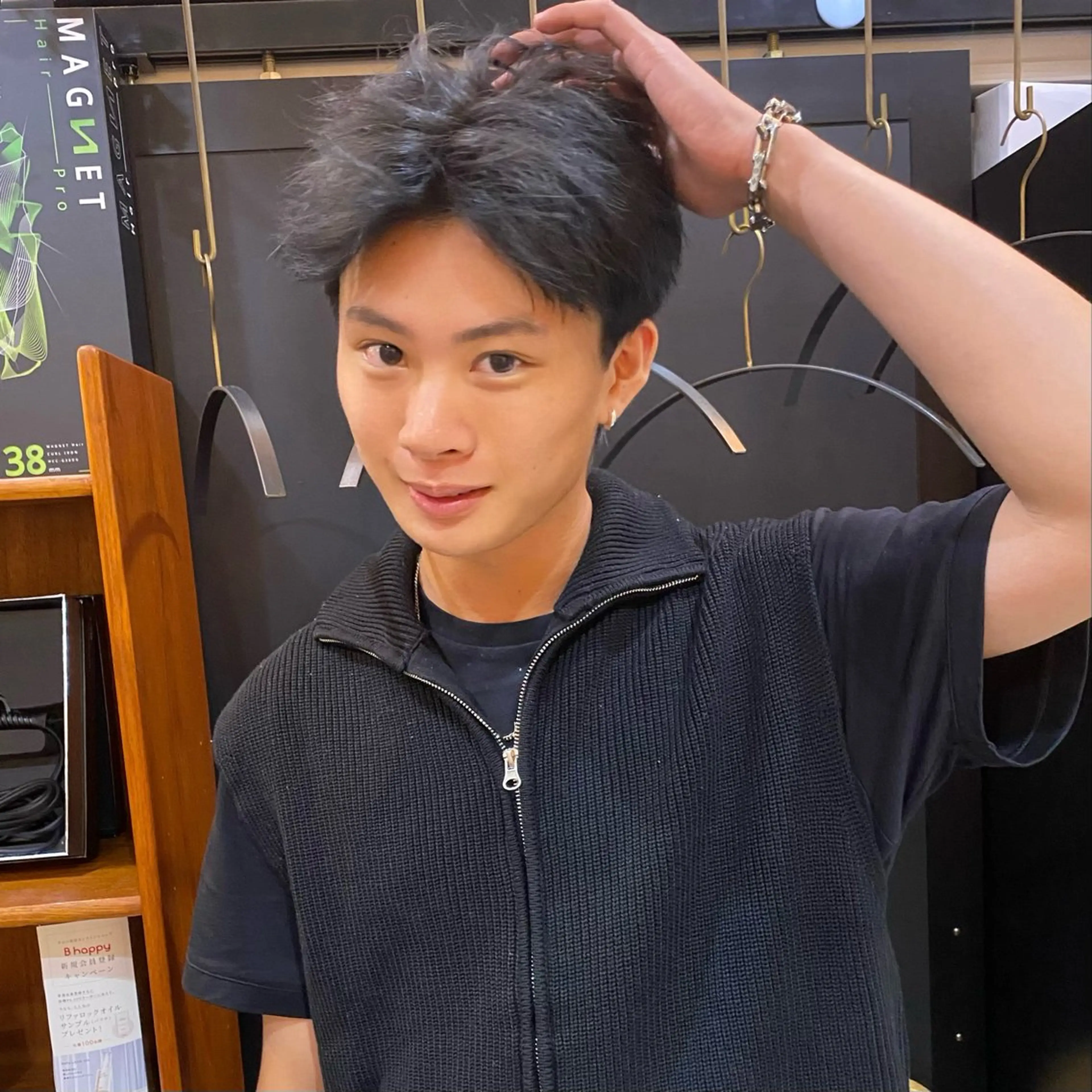 ショート カラー メンズ ダウンパーマ 【sity.ザイク】のヘアスタイル