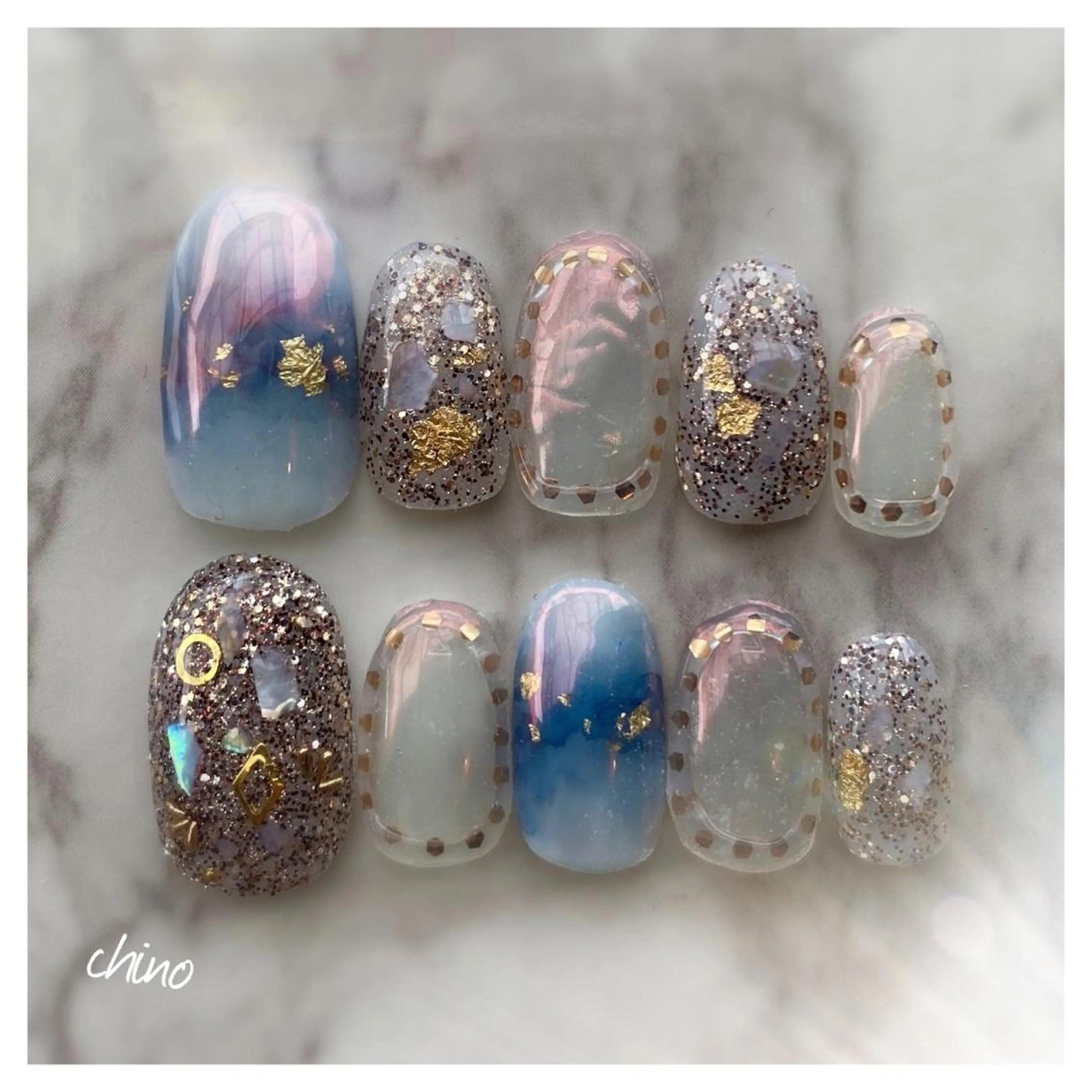 ネイル 成人式 ネイルチップ nail salon chinoのネイルデザイン