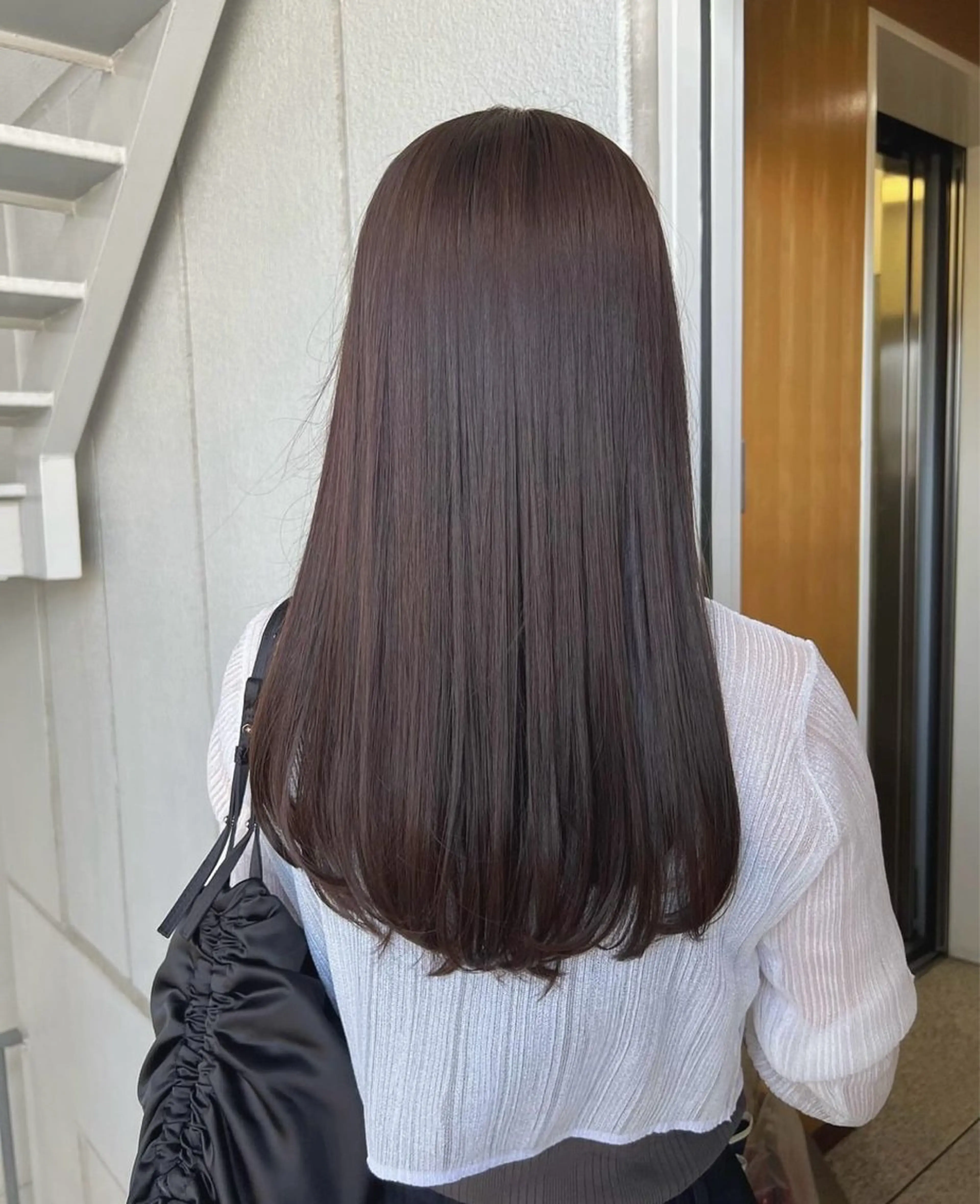 ロング カラー カット ヘアカラー akane/ベージュ /オリーブ/ブラウンのヘアスタイル