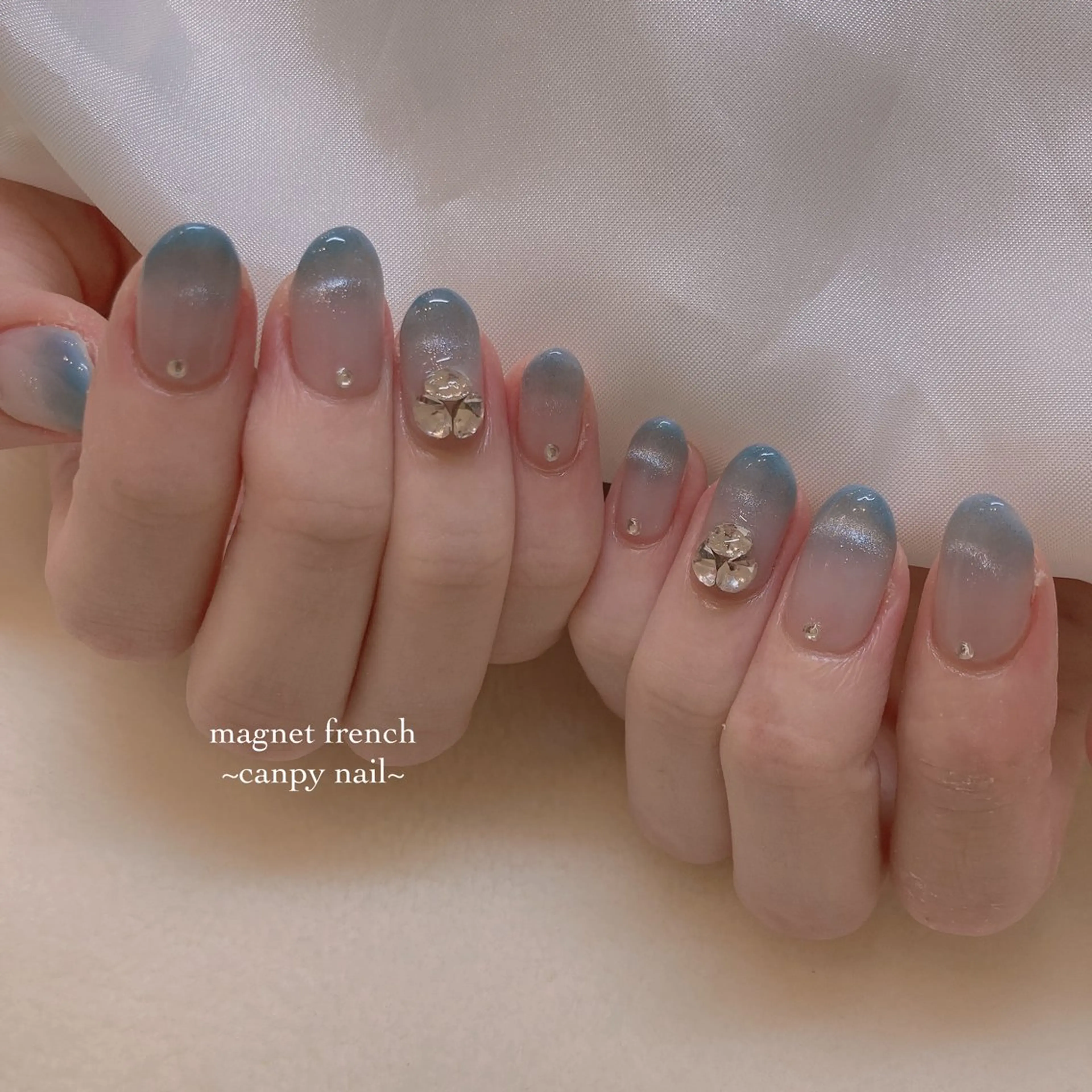 ネイル ハンドネイル 韓国ネイル/ワンホン ネイル🎀表参道3分のネイルデザイン