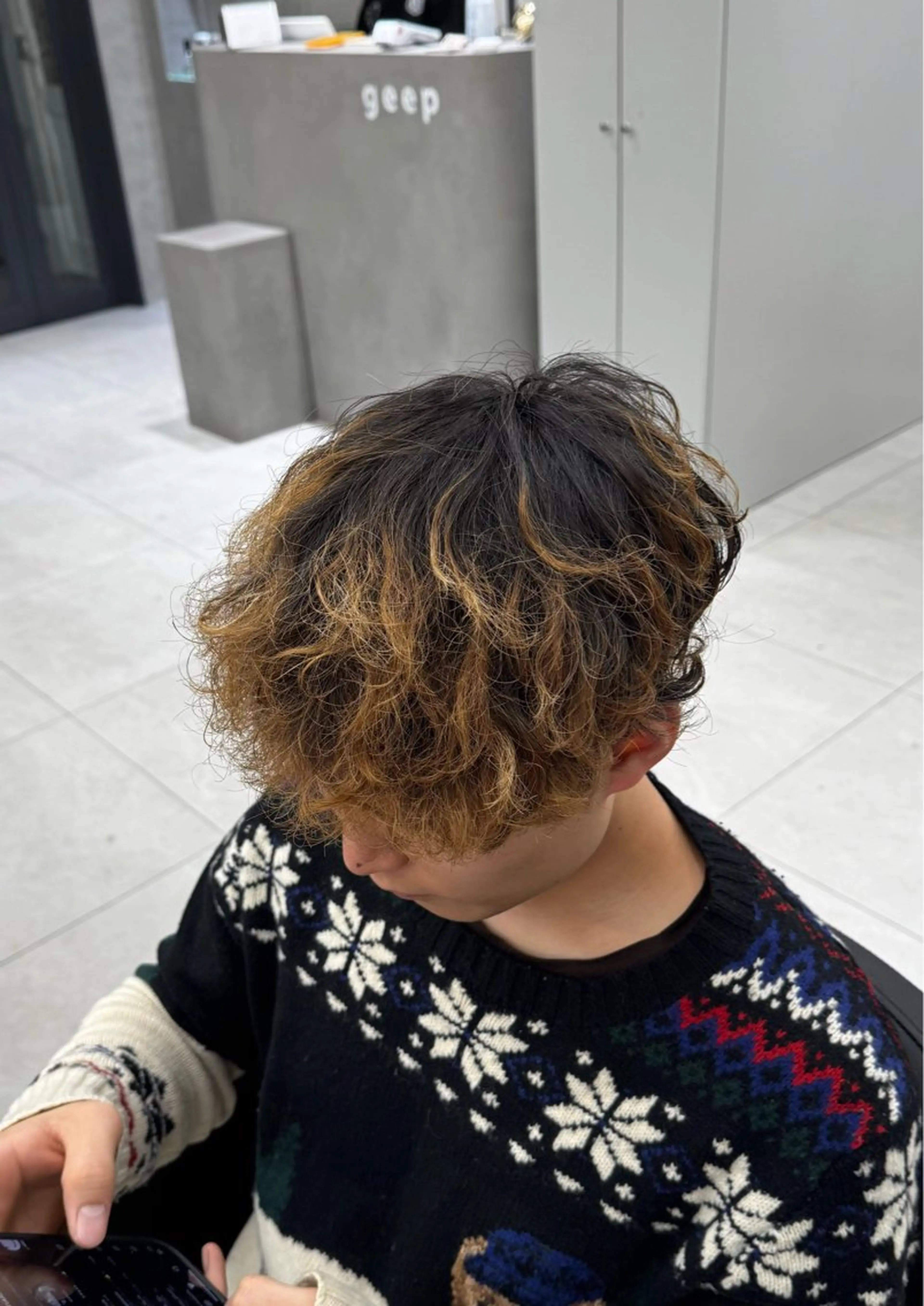 パーマ メンズ メンズパーマ geep yutaのヘアスタイル