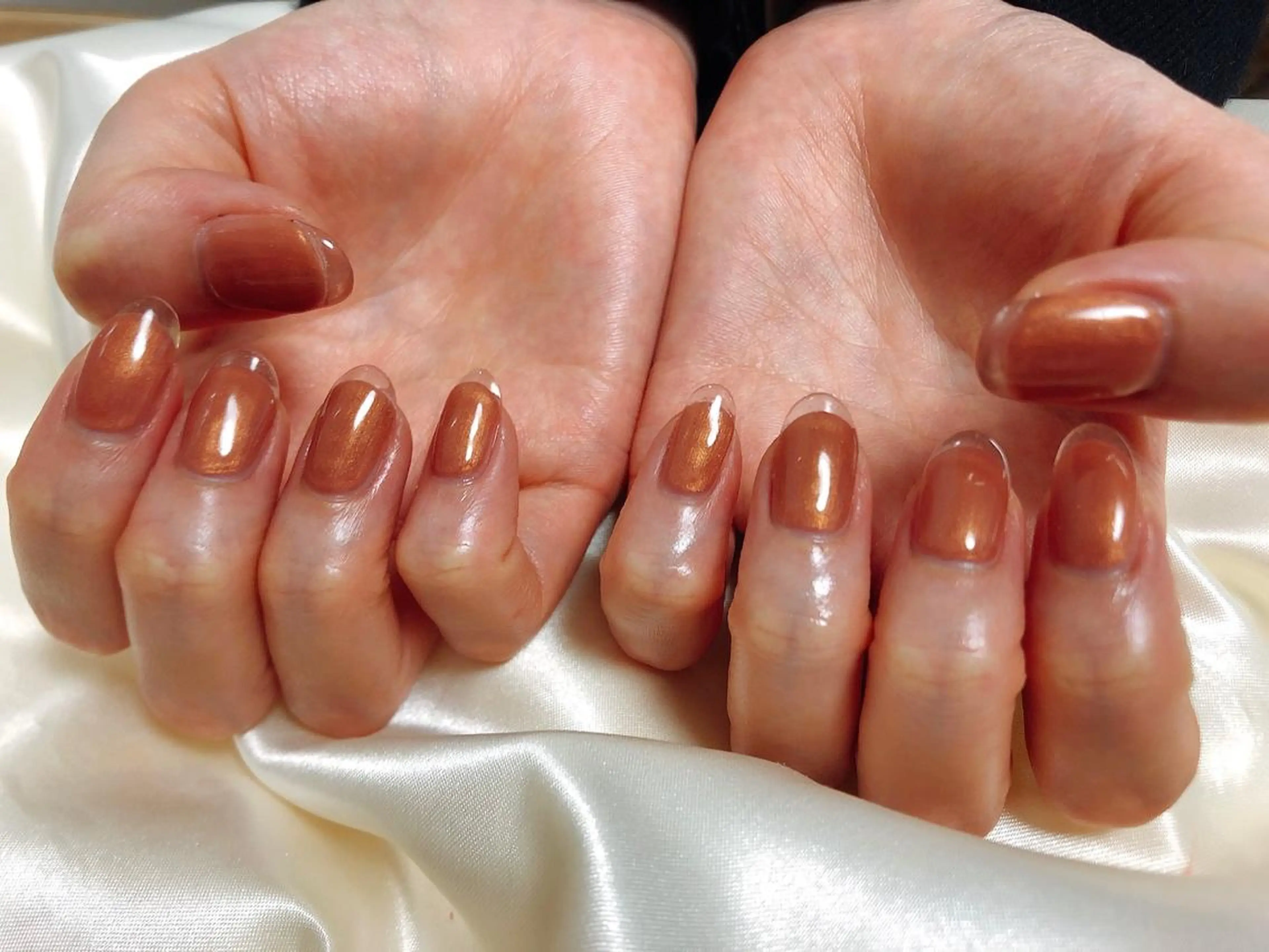 ネイル クリアネイル フレンチネイル Mogu nail 二子玉川のネイルデザイン