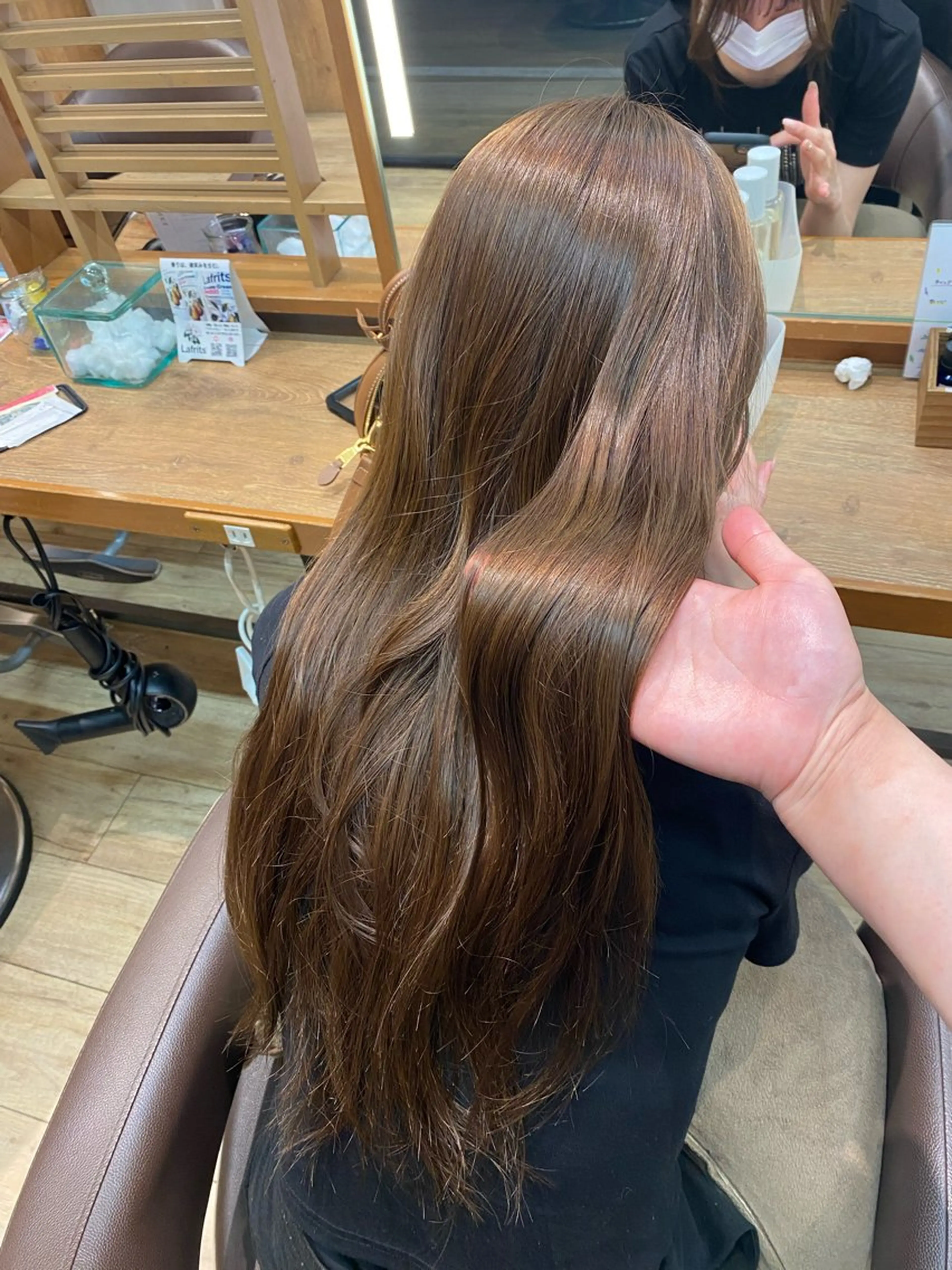 ロング カラー ブラウンカラー 透明感カラー ココアブラウン ヘアカラー ナチュラルヘア🫧 ナナミのヘアスタイル