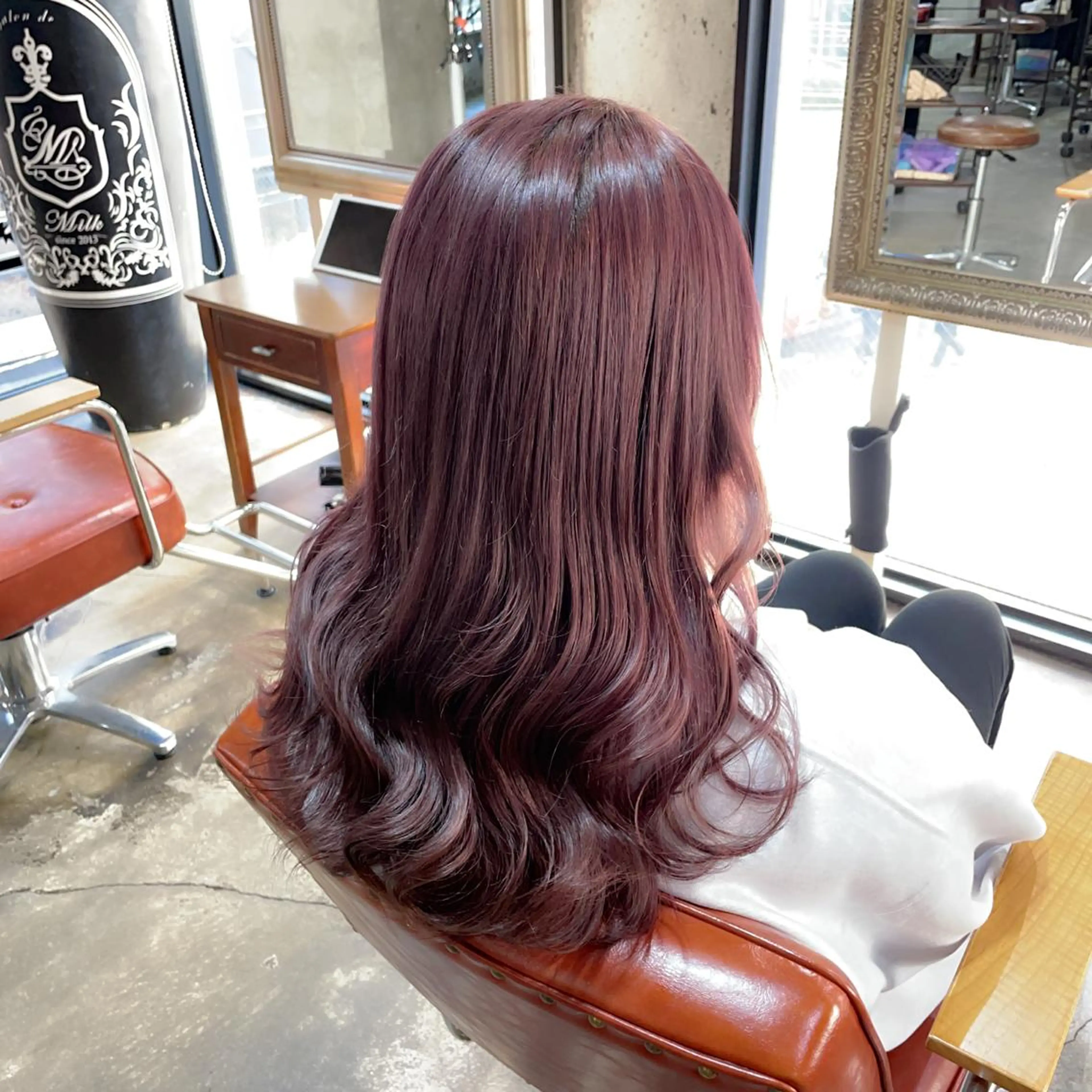 ロング カラー ベージュカラー ピンクカラー ピンクベージュ ヘアカラー 🕊miki モテ髪🫧のヘアスタイル